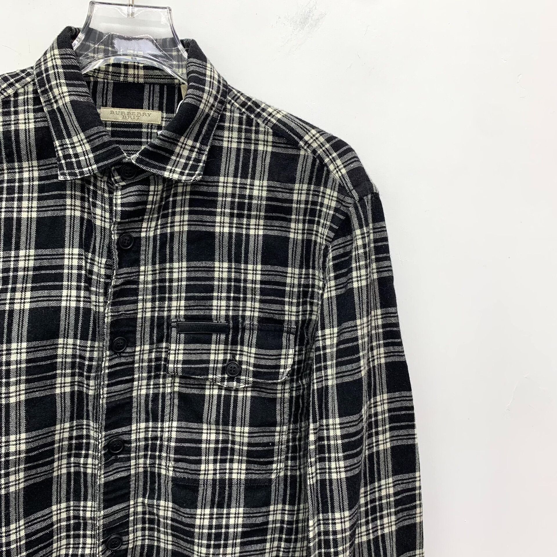 Burberry Burberry Brit Plaid Wool Blend Shirt Size M Size US M / EU 48-50 / 2 - 4 Thumbnail