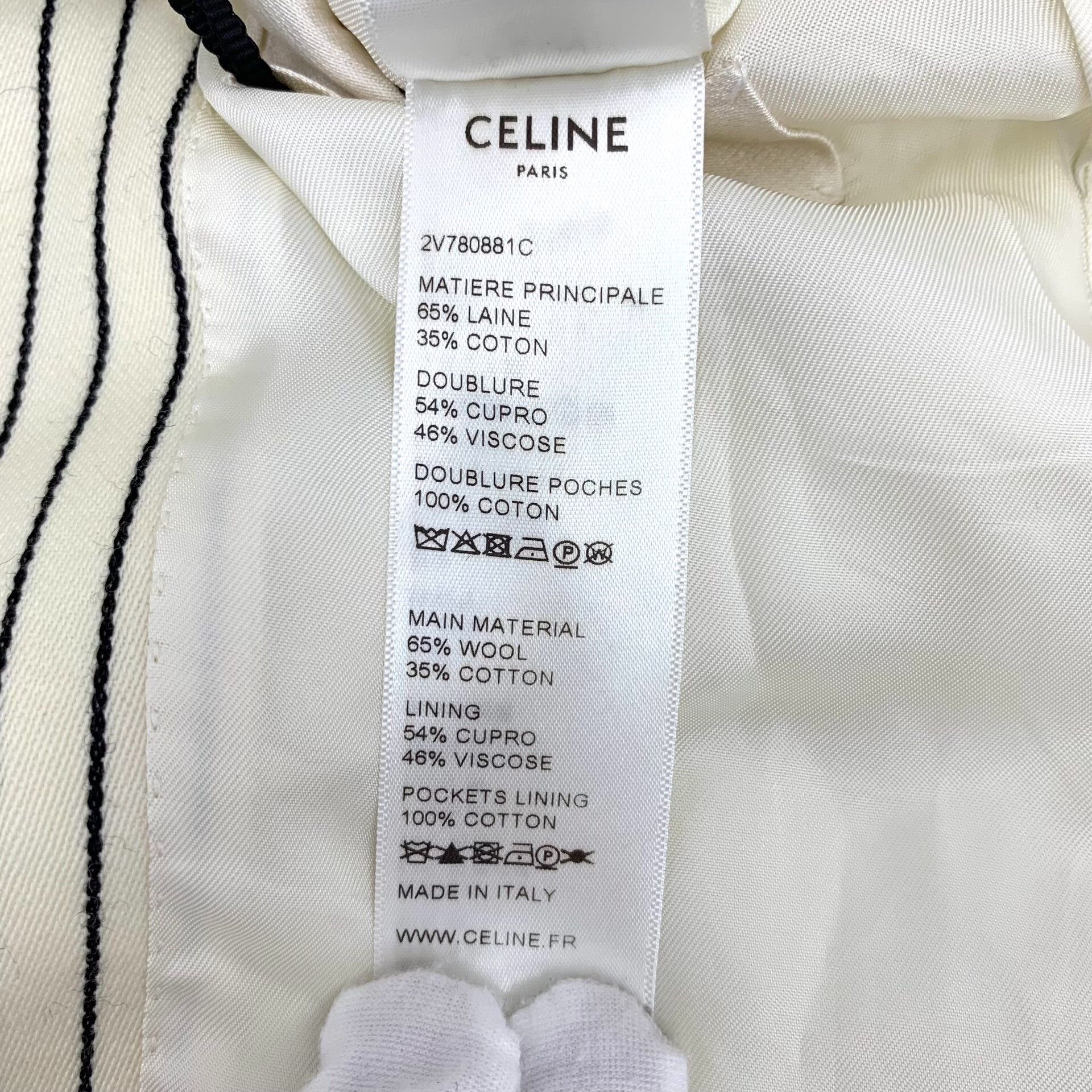 Celine Celine Striped Wool Blazer Size 36 Size XS / US 0-2 / IT 36-38 - 9 Thumbnail