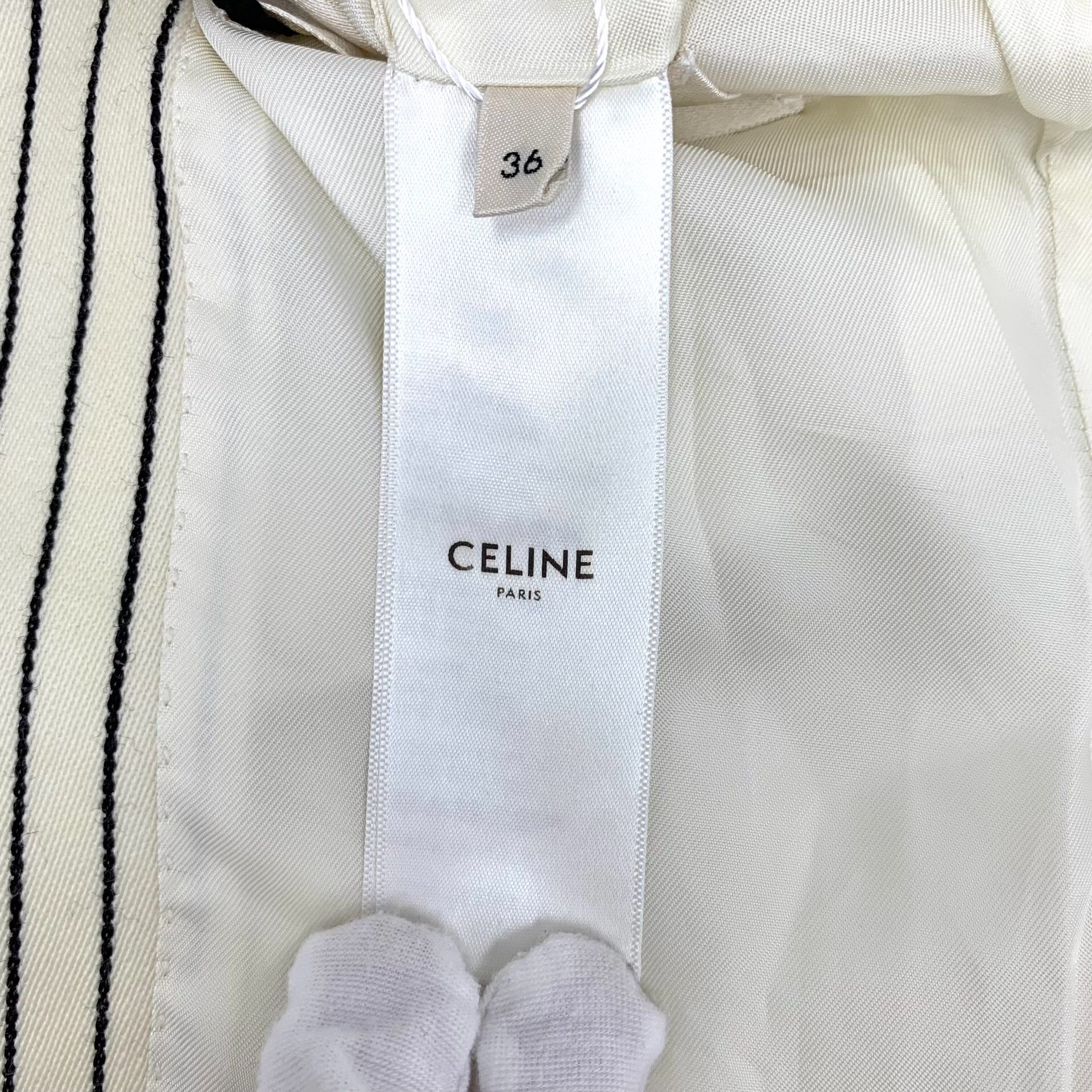 Celine Celine Striped Wool Blazer Size 36 Size XS / US 0-2 / IT 36-38 - 8 Thumbnail