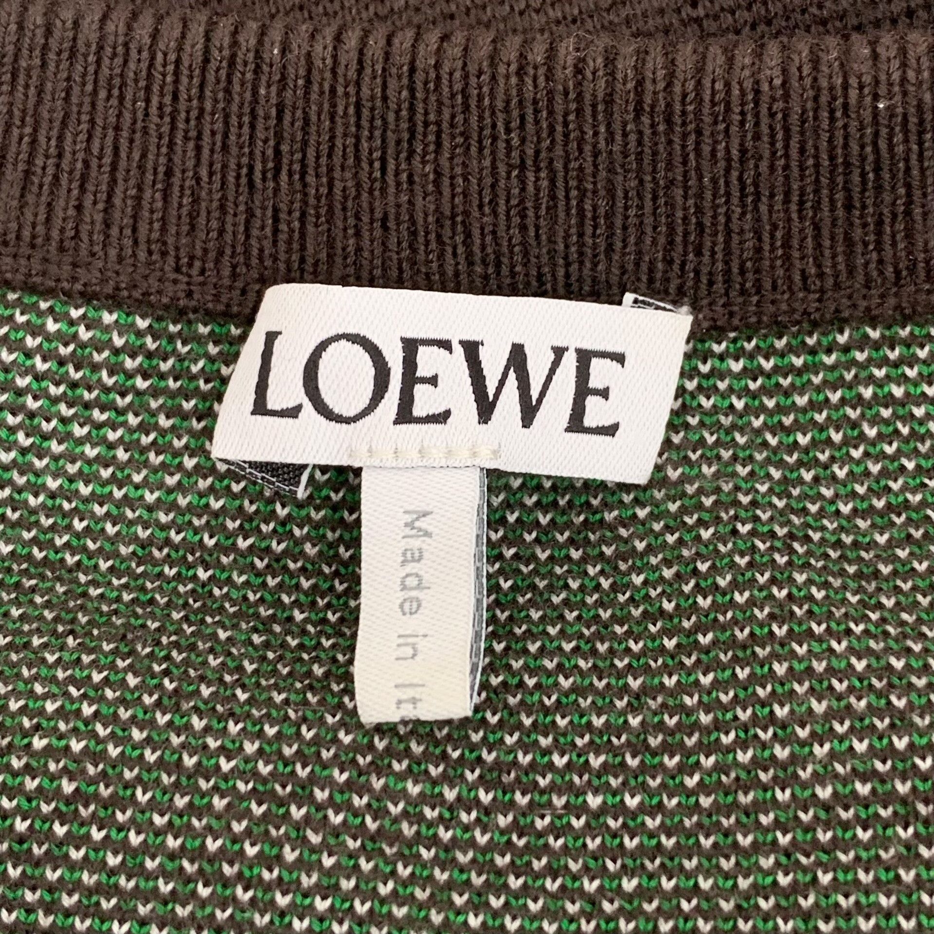 Loewe Loewe Gingham Trim Knit T-Shirt L Size US L / EU 52-54 / 3 - 6 Thumbnail
