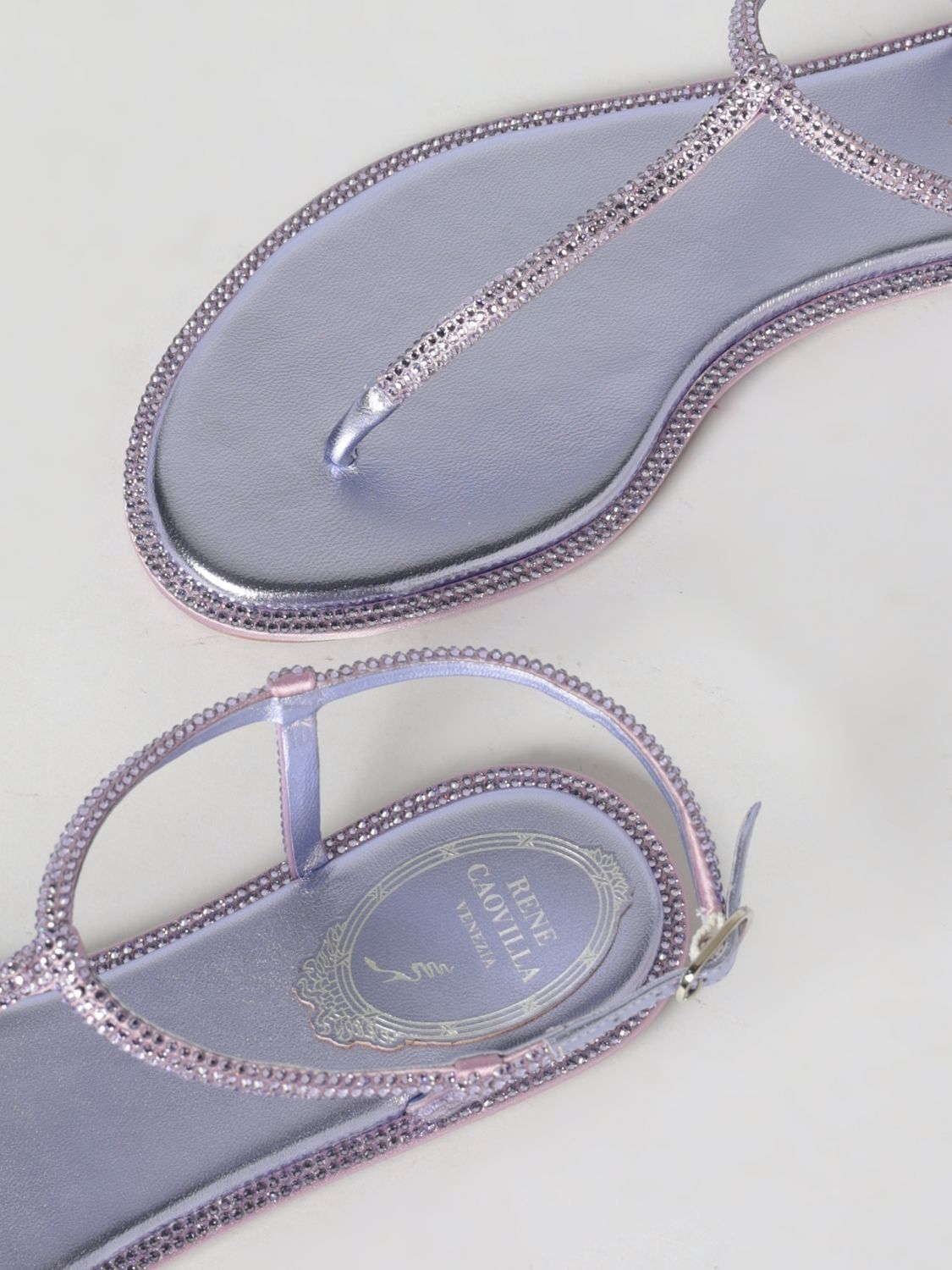 Rene Caovilla Rene Caovilla Heeled Sandal Woman Violet Size US 9 / IT 39 - 4 Thumbnail