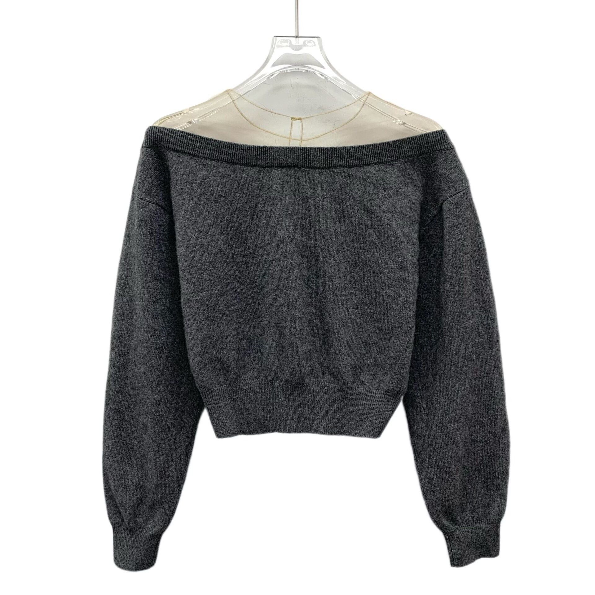 Alexander Wang alexanderwang Mesh Panel Wool Cashmere Sweater XS Size XS / US 0-2 / IT 36-38 - 3 Thumbnail