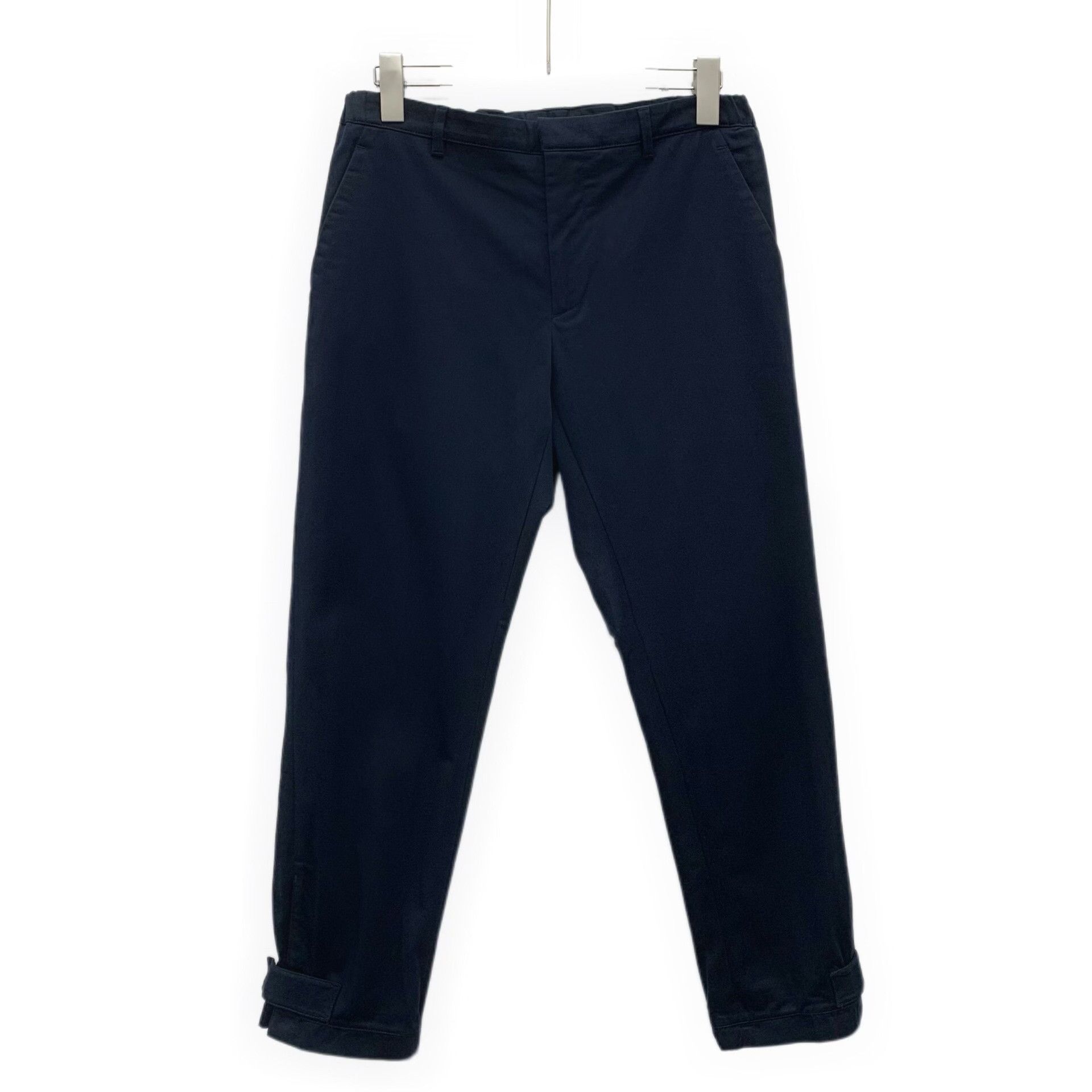 Prada Prada Navy Cotton Velcro Casual Pants Size 34 Size US 34 / EU 50 - 2 Thumbnail