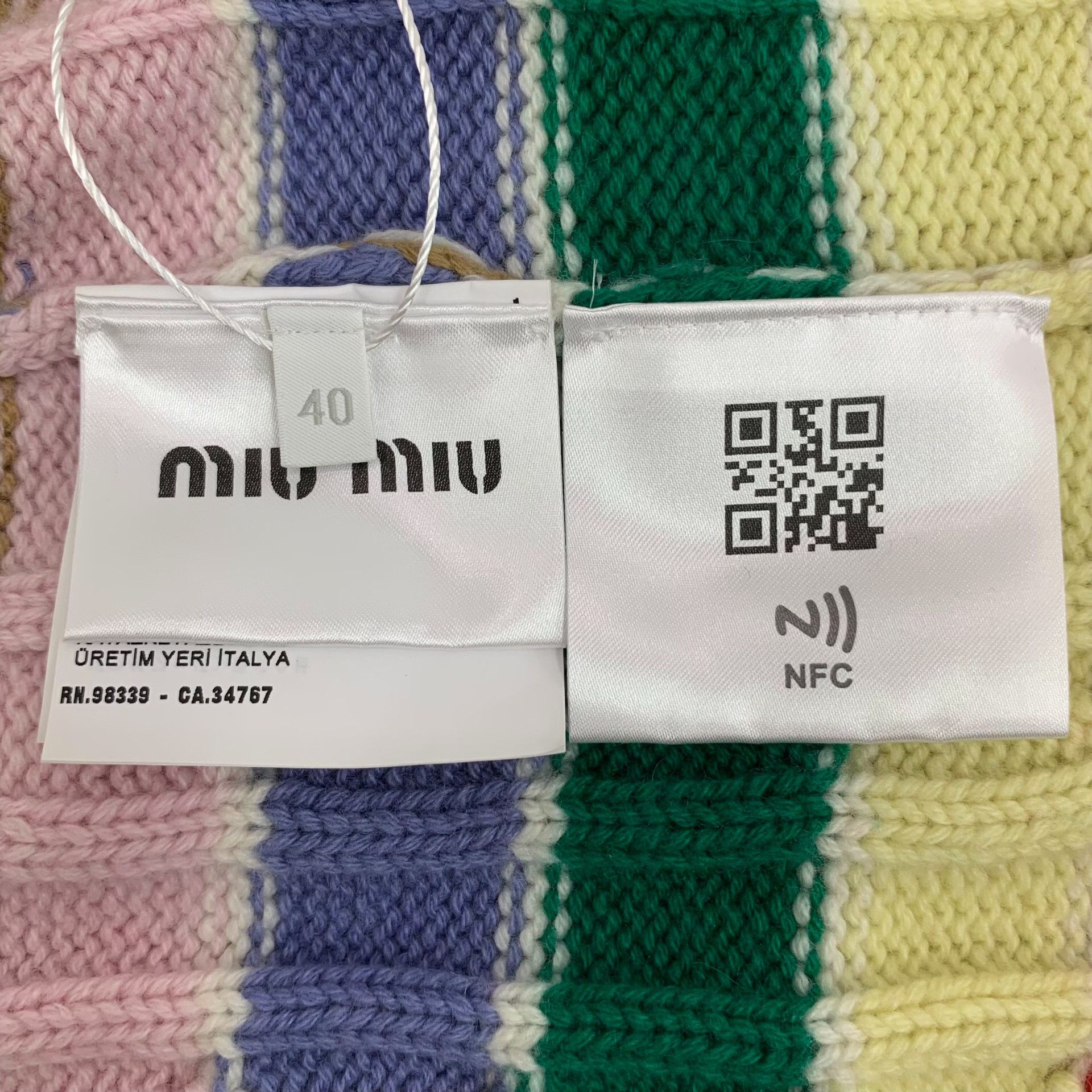 Miu Miu Miu Miu Striped Cashmere Sweater Size 40 Size S / US 4 / IT 40 - 8 Thumbnail
