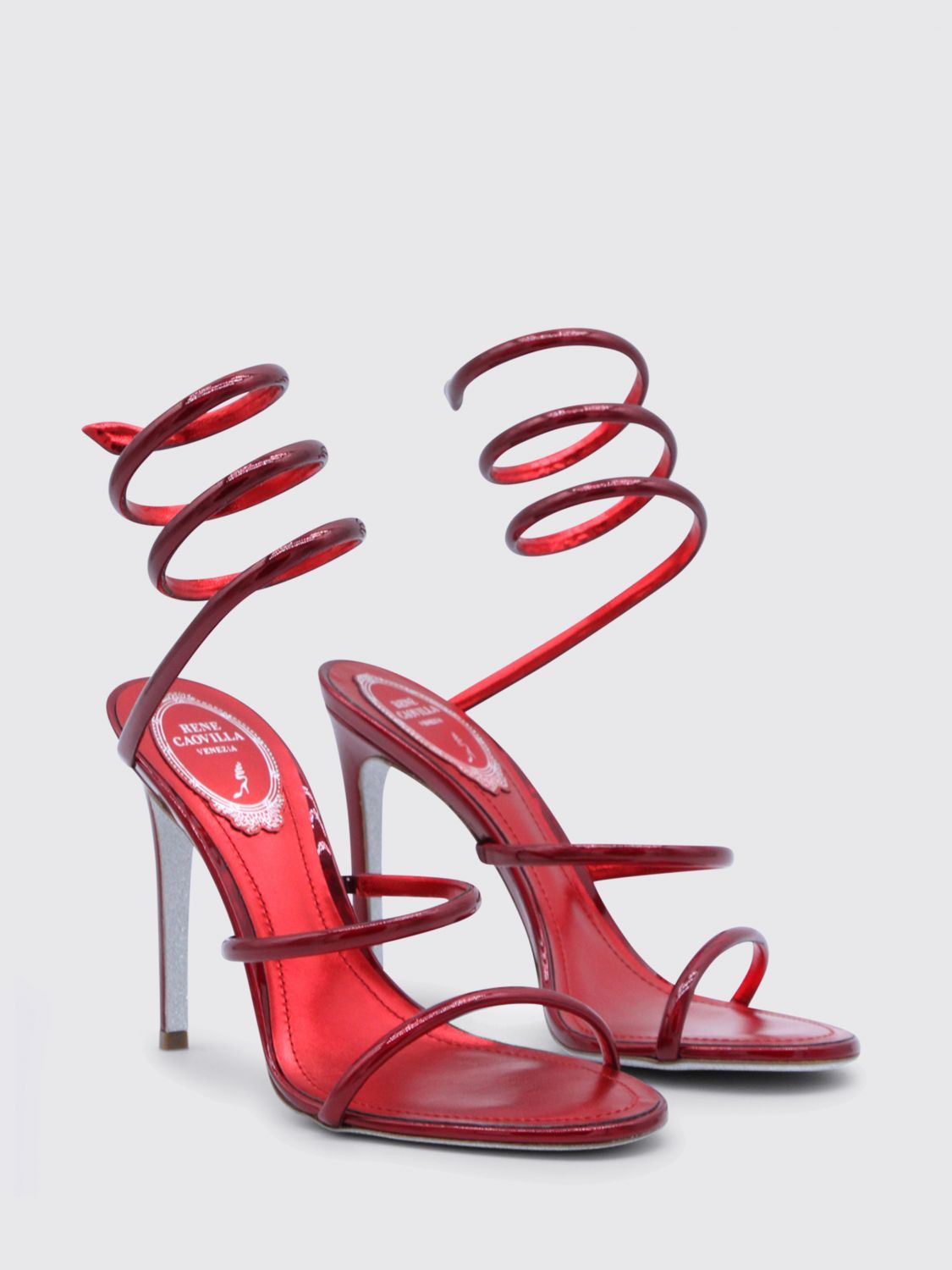 Rene Caovilla Rene Caovilla Heeled Sandal Woman Red Size US 6 / IT 36 - 2 Thumbnail