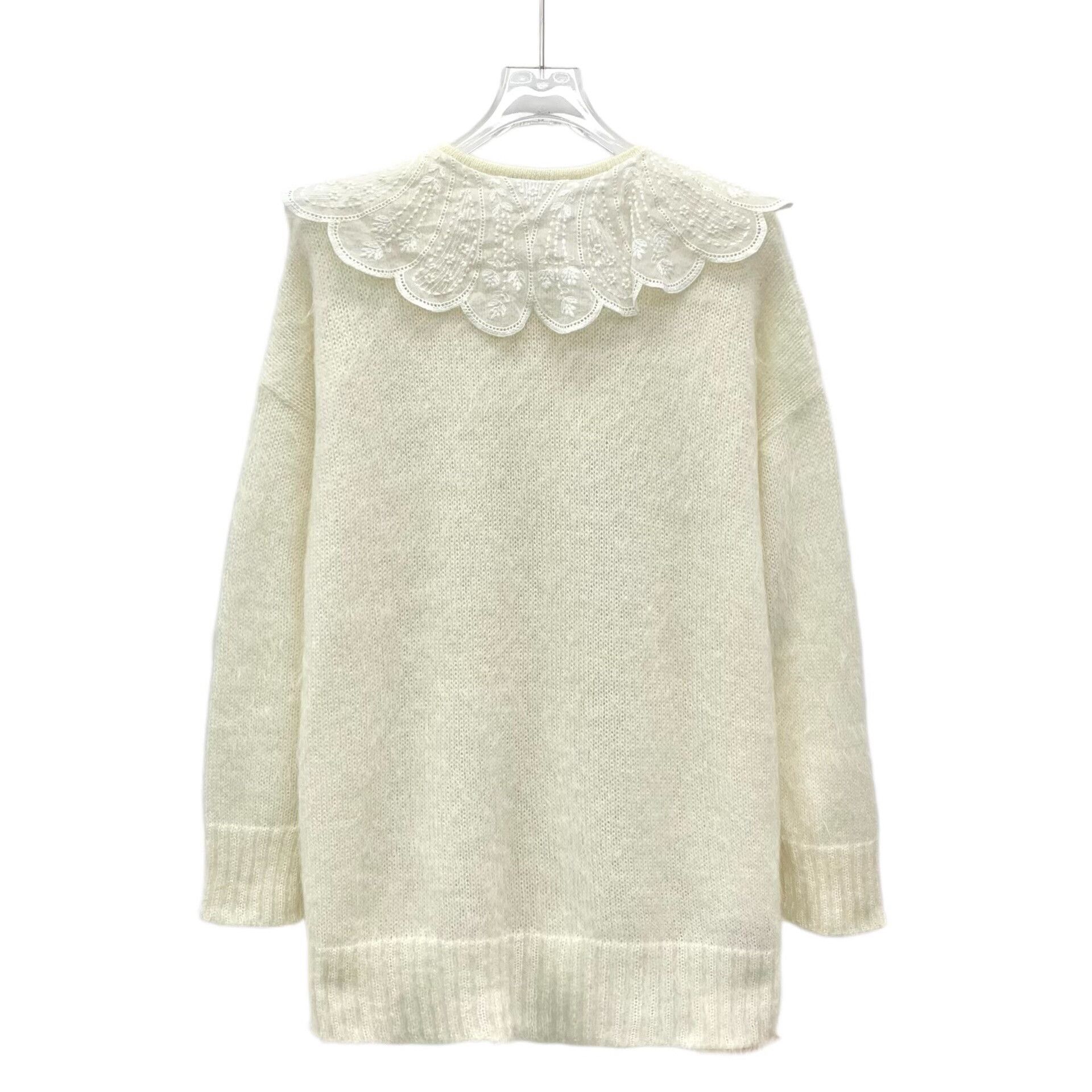 Miu Miu Miu Miu Lace Collar Mohair Cardigan Size 36 Size XS / US 0-2 / IT 36-38 - 3 Thumbnail