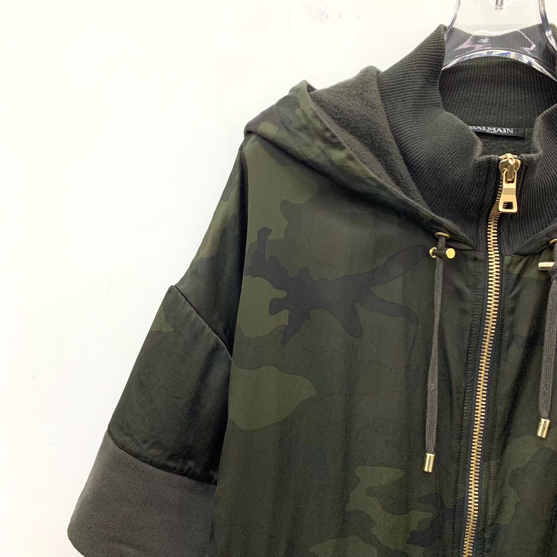 Balmain Balmain Camo Hooded Drawstring Jacket Size S Size US S / EU 44-46 / 1 - 4 Thumbnail