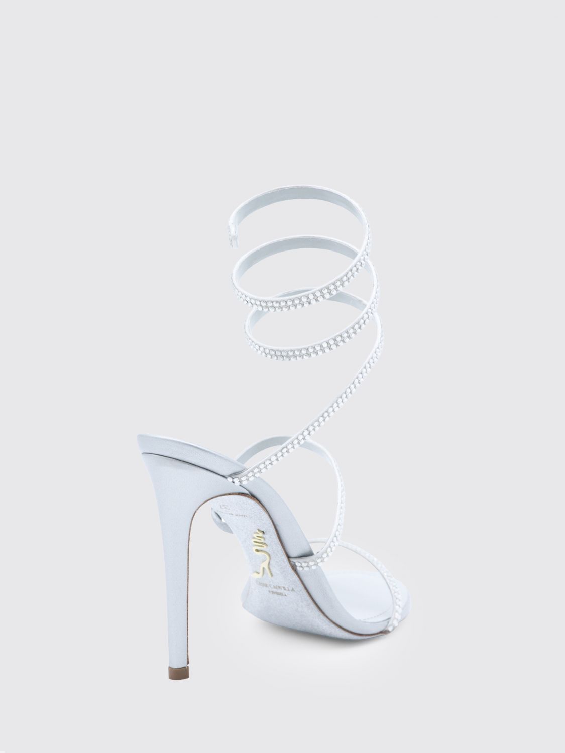 Rene Caovilla Rene Caovilla Heeled Sandal Woman Silver Size US 7 / IT 37 - 3 Thumbnail