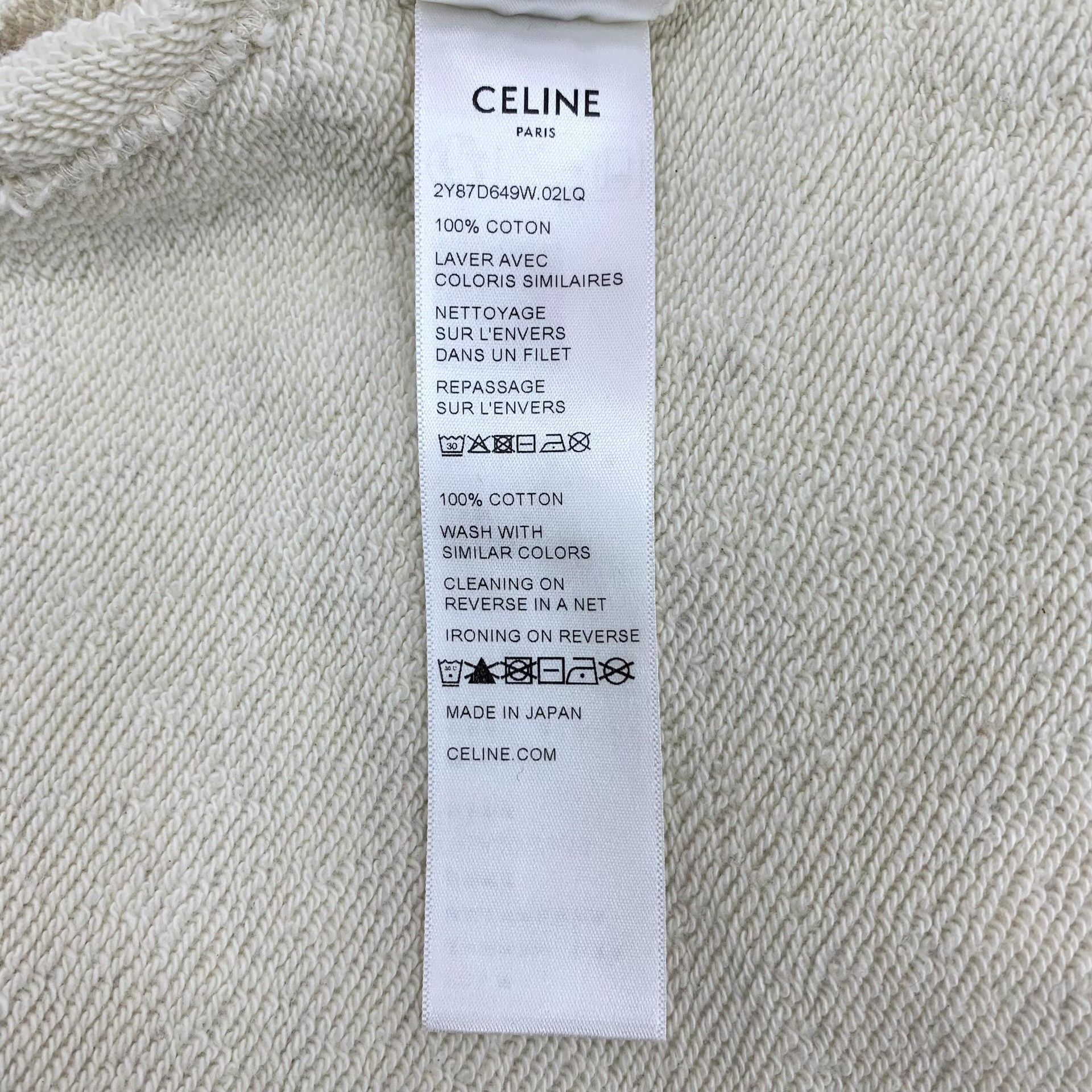 Celine CELINE Paris Embroidered Sweatshirt Size M Size US M / EU 48-50 / 2 - 8 Thumbnail