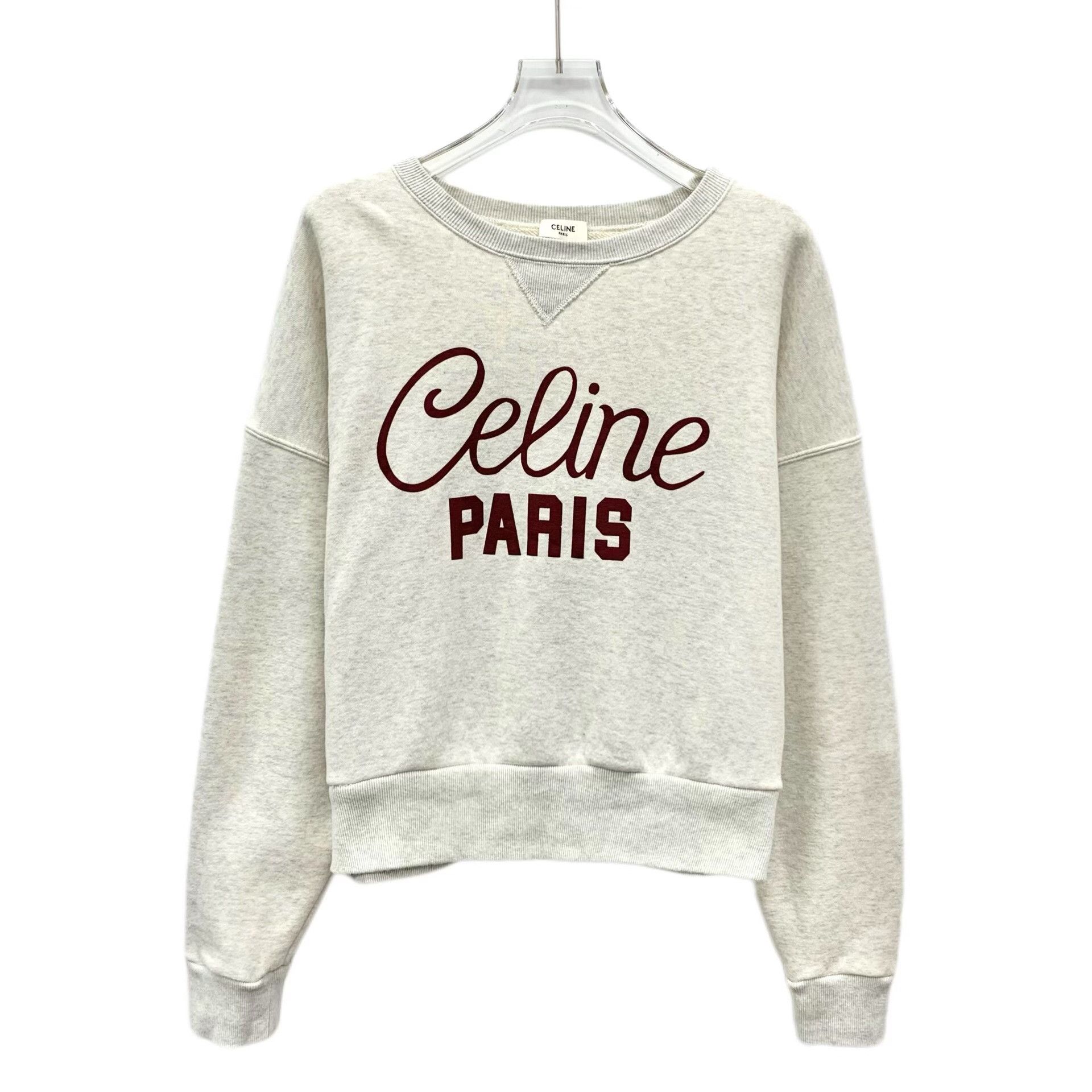 Celine CELINE Paris Embroidered Sweatshirt Size M Size US M / EU 48-50 / 2 - 2 Thumbnail