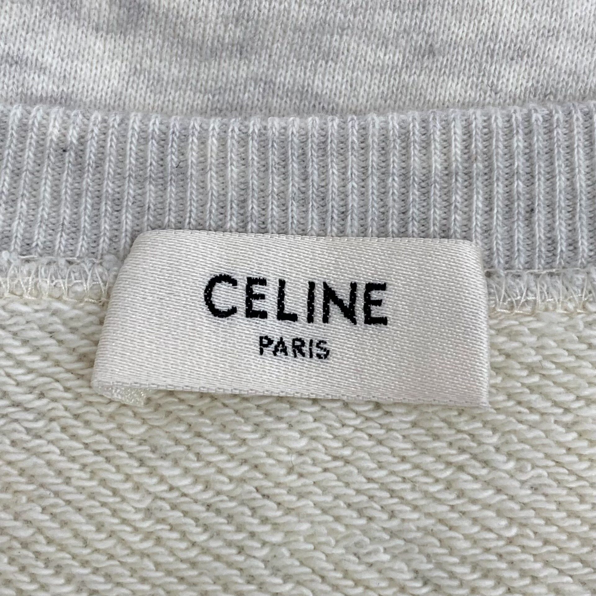 Celine CELINE Paris Embroidered Sweatshirt Size M Size US M / EU 48-50 / 2 - 6 Thumbnail