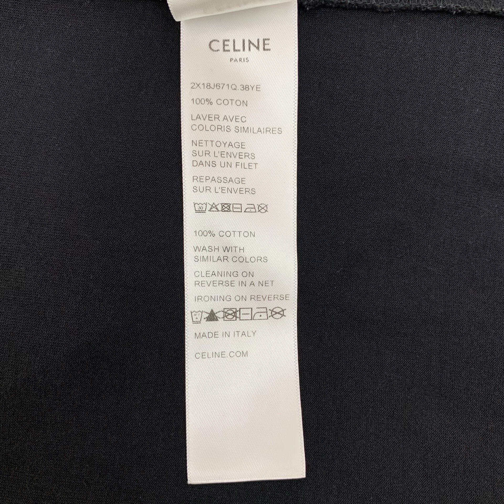 Celine Celine "16" Graphic Printed T-Shirt Size S Size US S / EU 44-46 / 1 - 8 Thumbnail