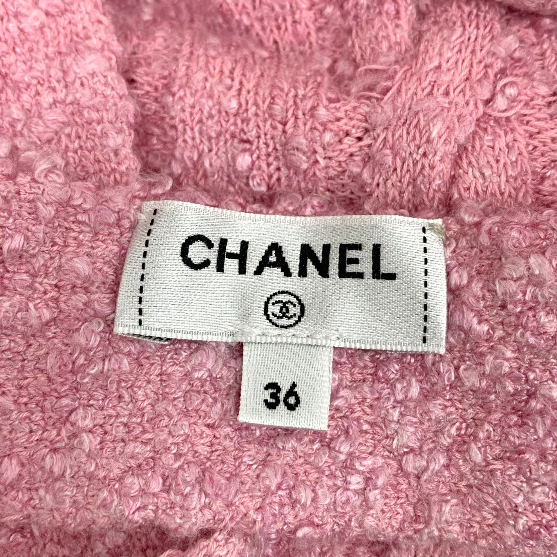 Chanel Chanel Cable Knit Cardigan Dress Pink Size 36 Size XS / US 0-2 / IT 36-38 - 8 Thumbnail