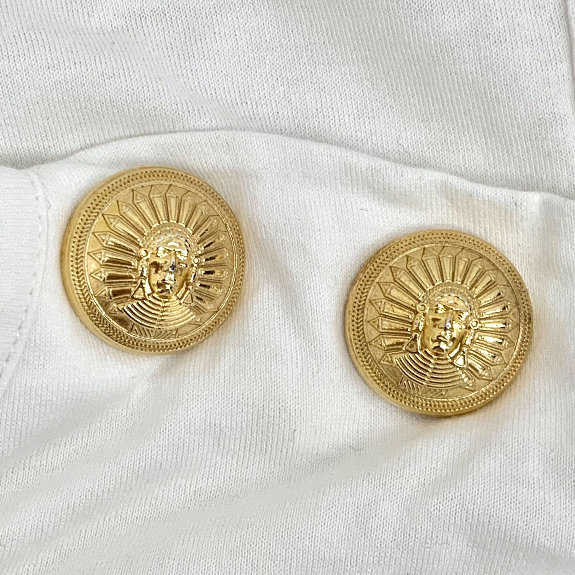 Balmain Balmain Gold Logo Button Tank Top FR 38 Size S / US 4 / IT 40 - 7 Thumbnail
