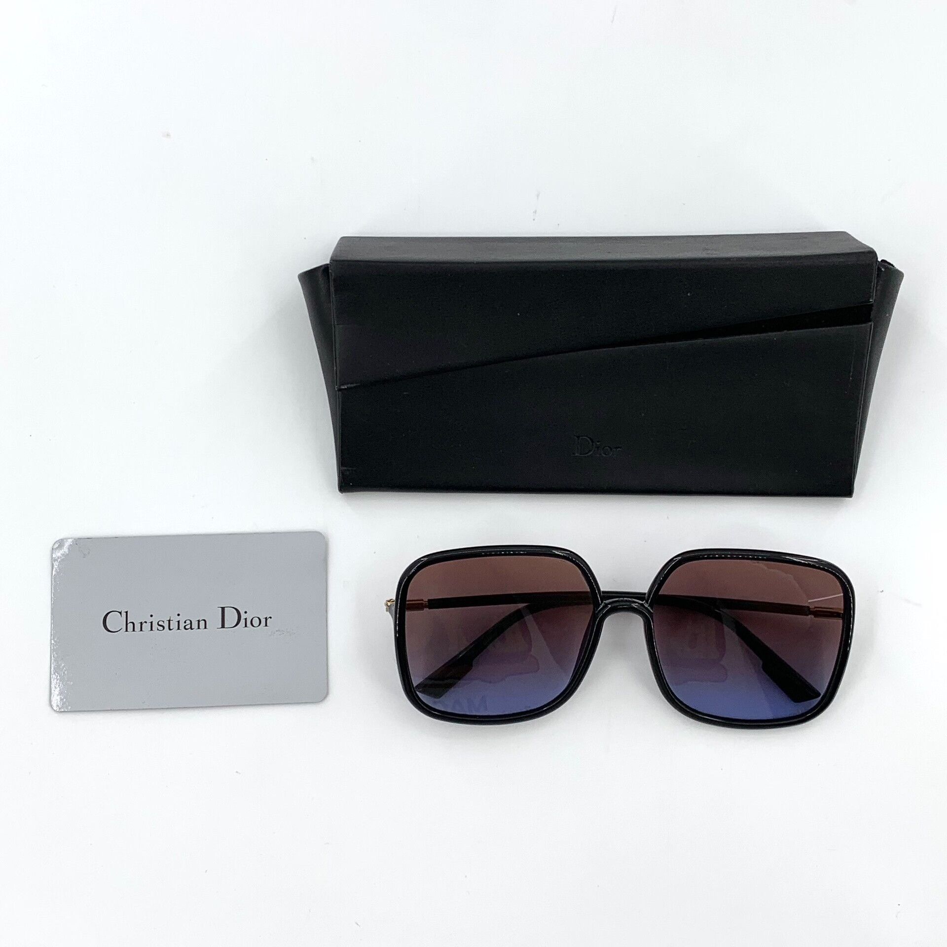 Dior Dior Square CD Engraved Gradient Sunglasses OS Size ONE SIZE - 10 Thumbnail