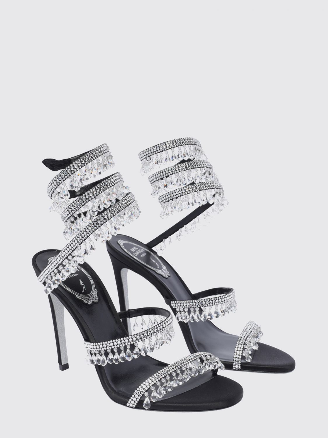 Rene Caovilla Rene Caovilla Heeled Sandal Woman Black Size US 8 / IT 38 - 2 Thumbnail