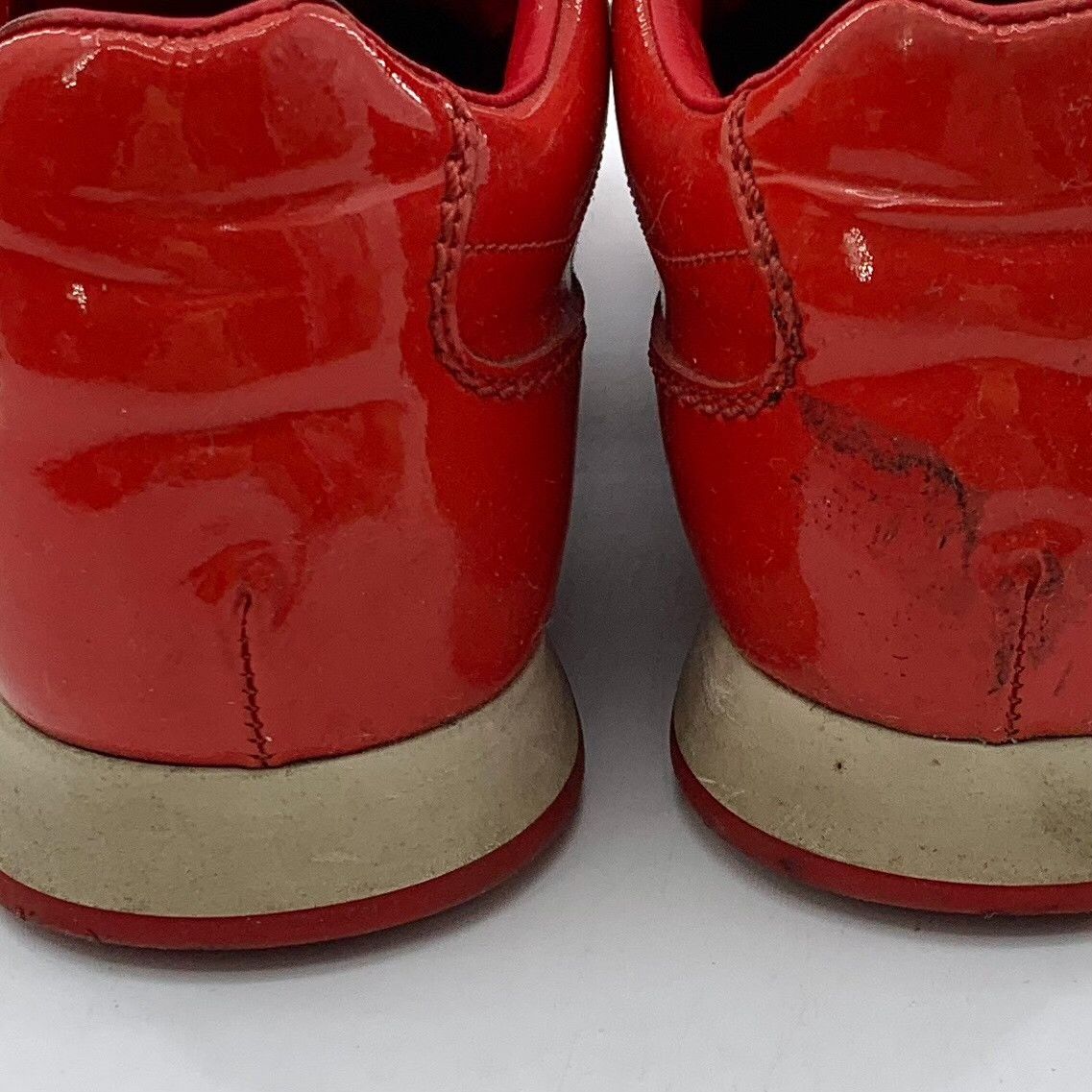 Louis Vuitton Louis Vuitton Red Patent Leather Sneakers 34.5 Size US 4.5 / IT 34.5 - 10 Thumbnail