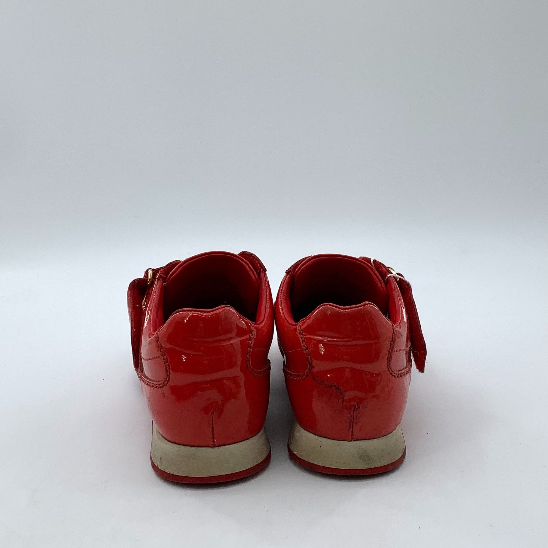 Louis Vuitton Louis Vuitton Red Patent Leather Sneakers 34.5 Size US 4.5 / IT 34.5 - 5 Thumbnail