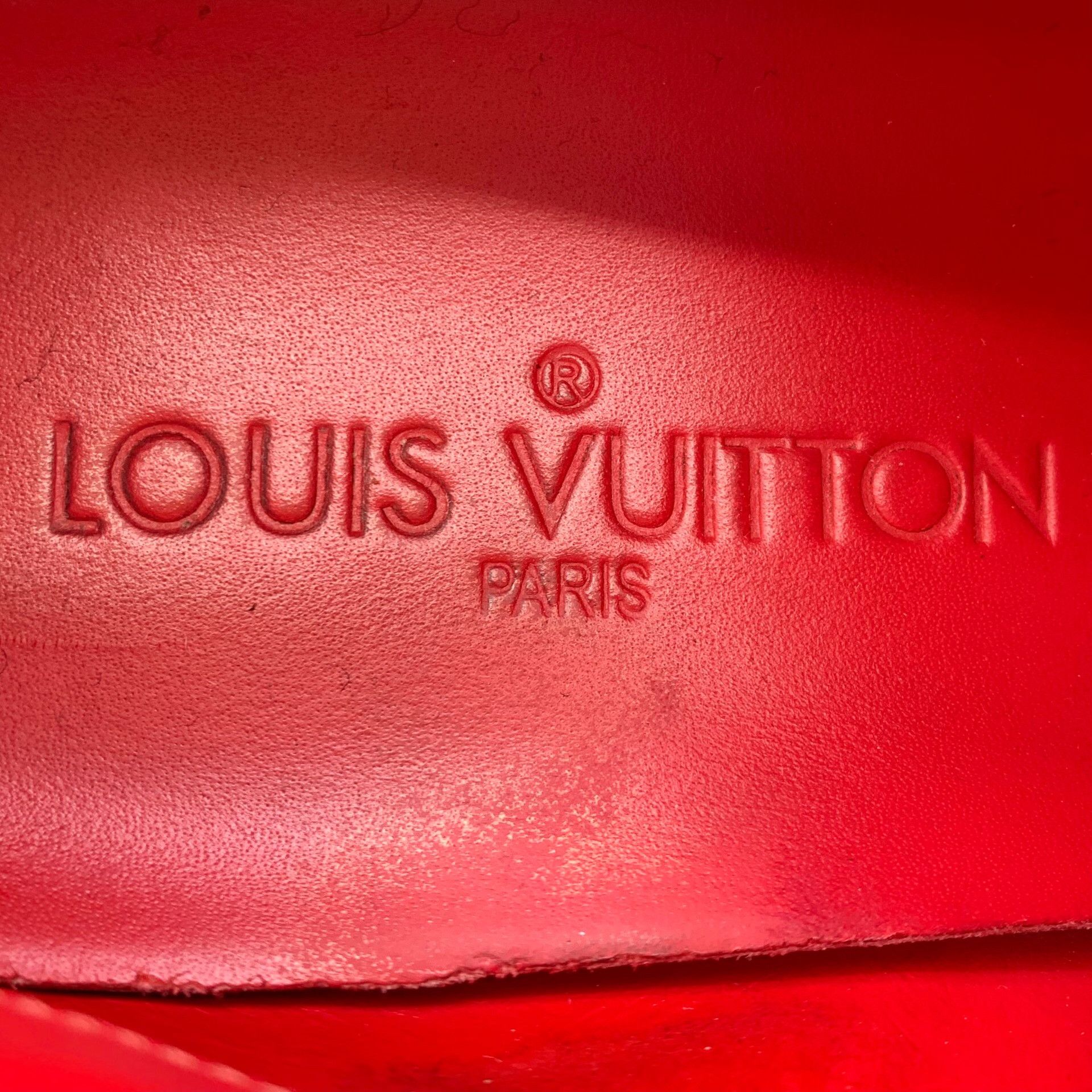 Louis Vuitton Louis Vuitton Red Patent Leather Sneakers 34.5 Size US 4.5 / IT 34.5 - 8 Thumbnail