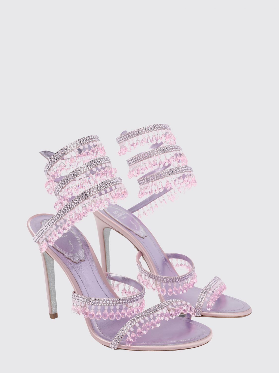 Rene Caovilla Rene Caovilla Heeled Sandal Woman Violet Size US 7.5 / IT 37.5 - 2 Thumbnail