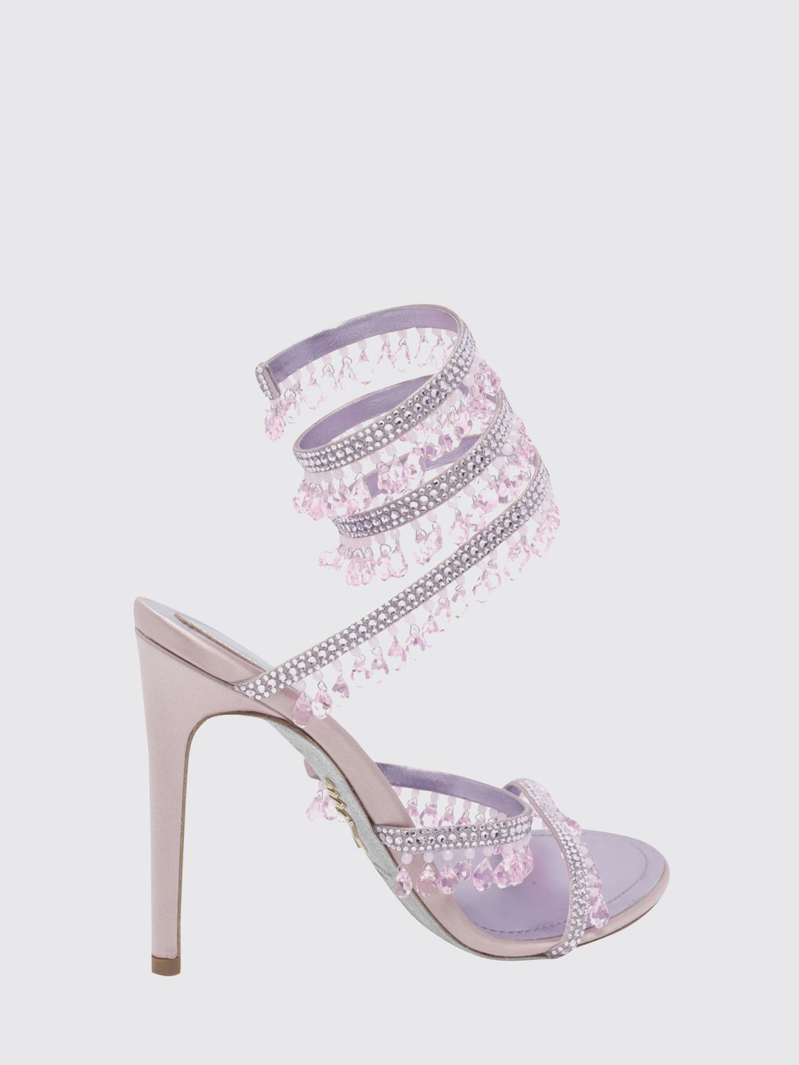 Rene Caovilla Rene Caovilla Heeled Sandal Woman Violet Size US 7.5 / IT 37.5 - 3 Thumbnail