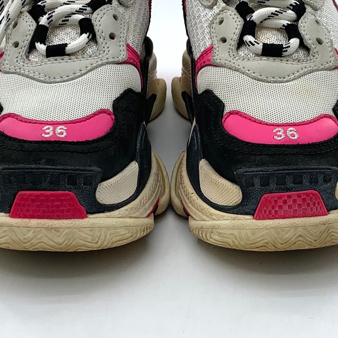 Balenciaga Balenciaga Pink Mesh Triple S Sneakers EU 36 Size US 6 / IT 36 - 10 Thumbnail