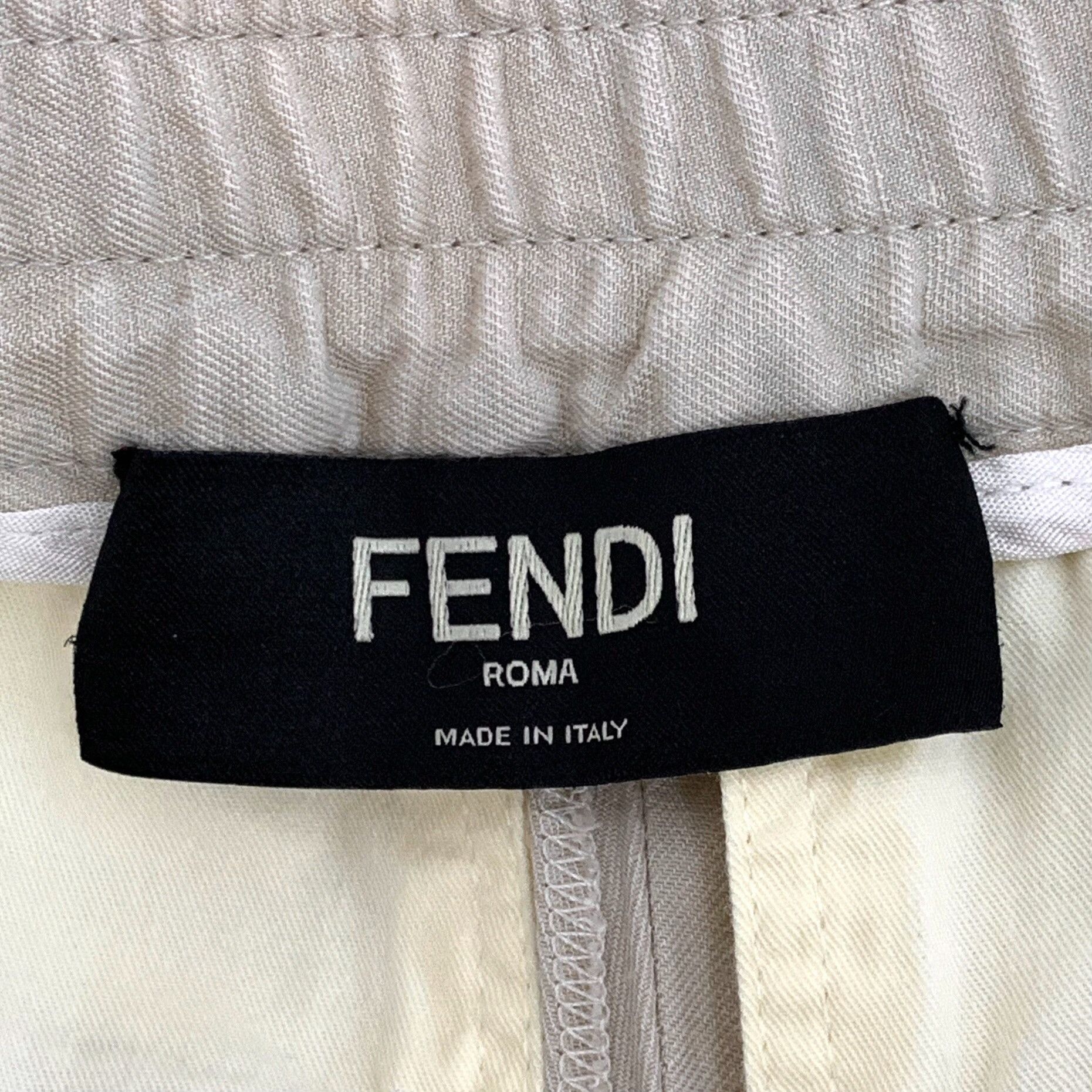 Fendi Fendi Linen Blend Elastic Waist Shorts 46 Size US 30 / EU 46 - 7 Thumbnail