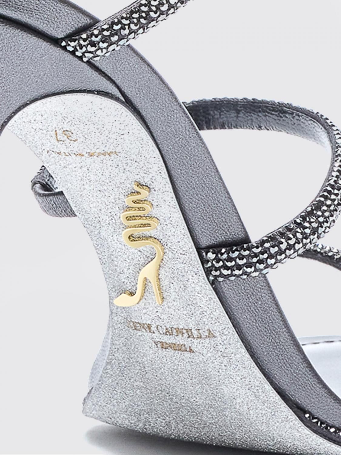 Rene Caovilla Rene Caovilla Heeled Sandal Woman Grey Size US 7 / IT 37 - 4 Thumbnail