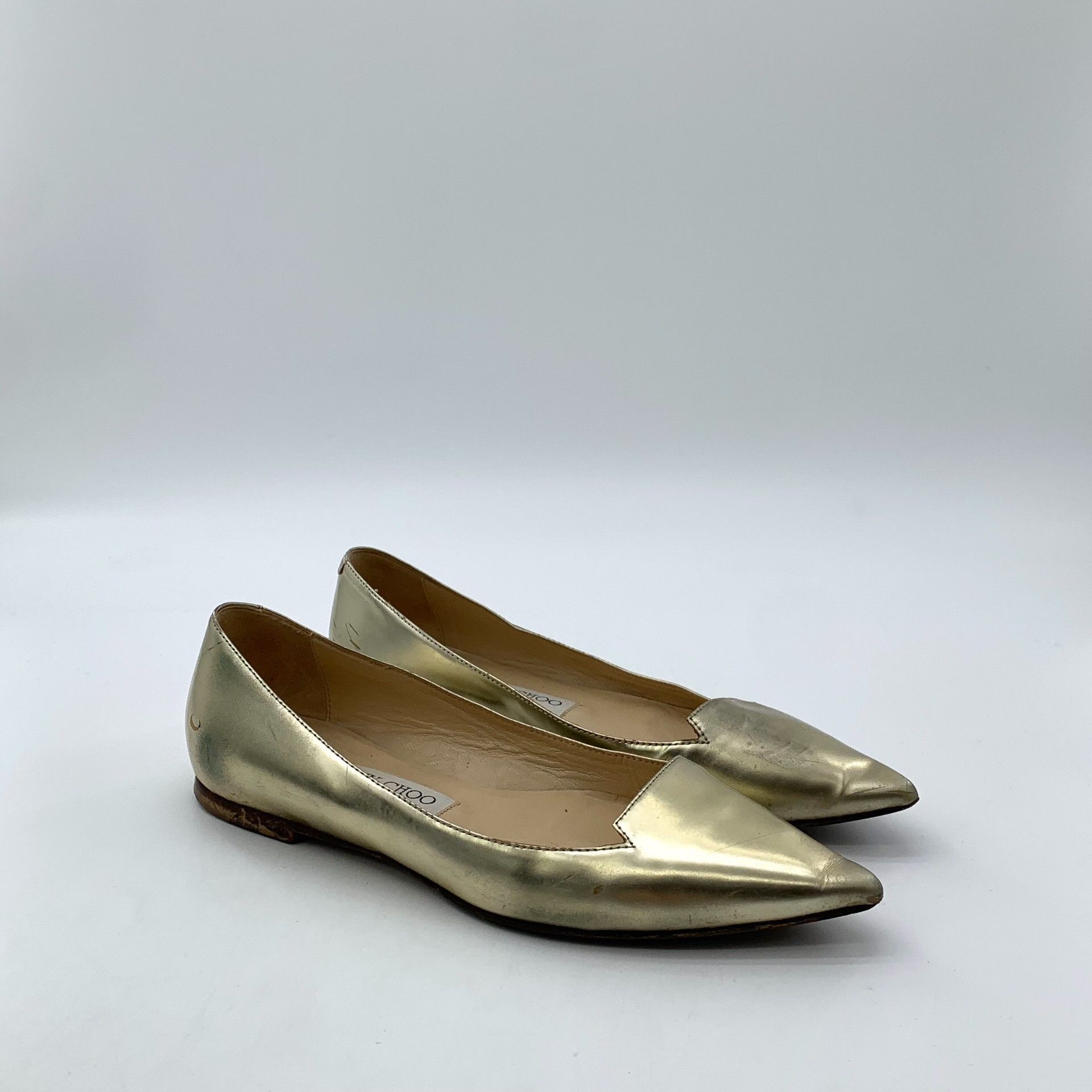 Jimmy Choo Jimmy Choo Metallic Pointed Toe Flats 35.5 Size US 5.5 / IT 35.5 - 3 Thumbnail