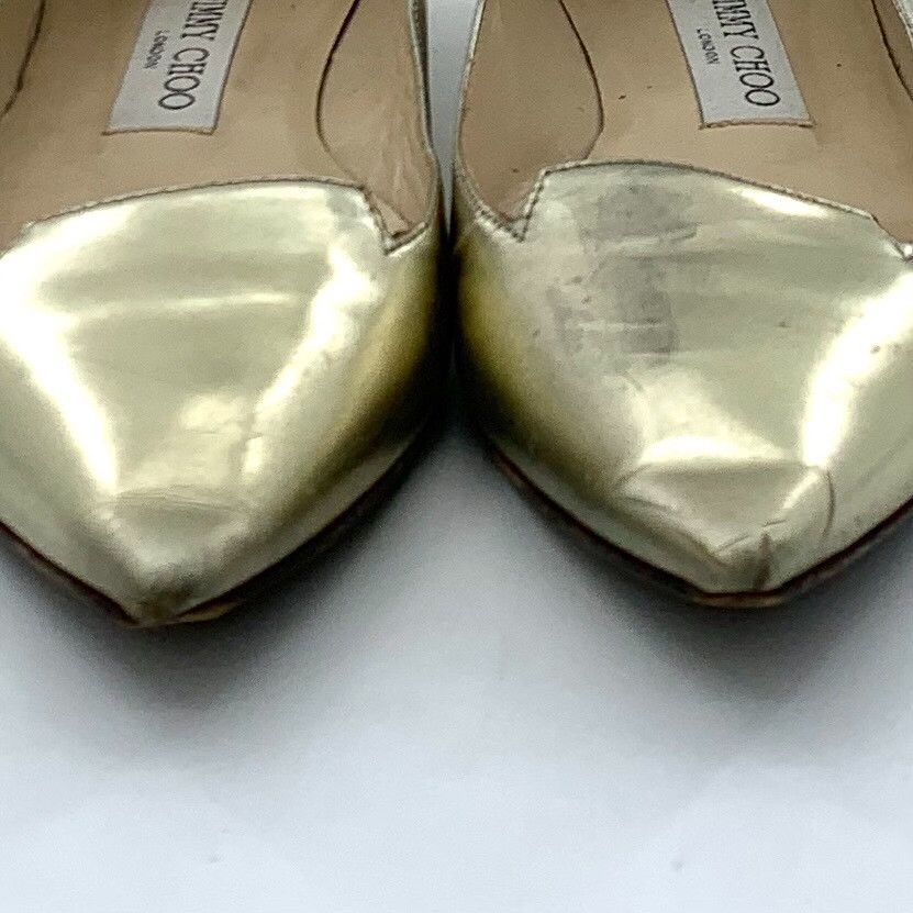 Jimmy Choo Jimmy Choo Metallic Pointed Toe Flats 35.5 Size US 5.5 / IT 35.5 - 10 Thumbnail