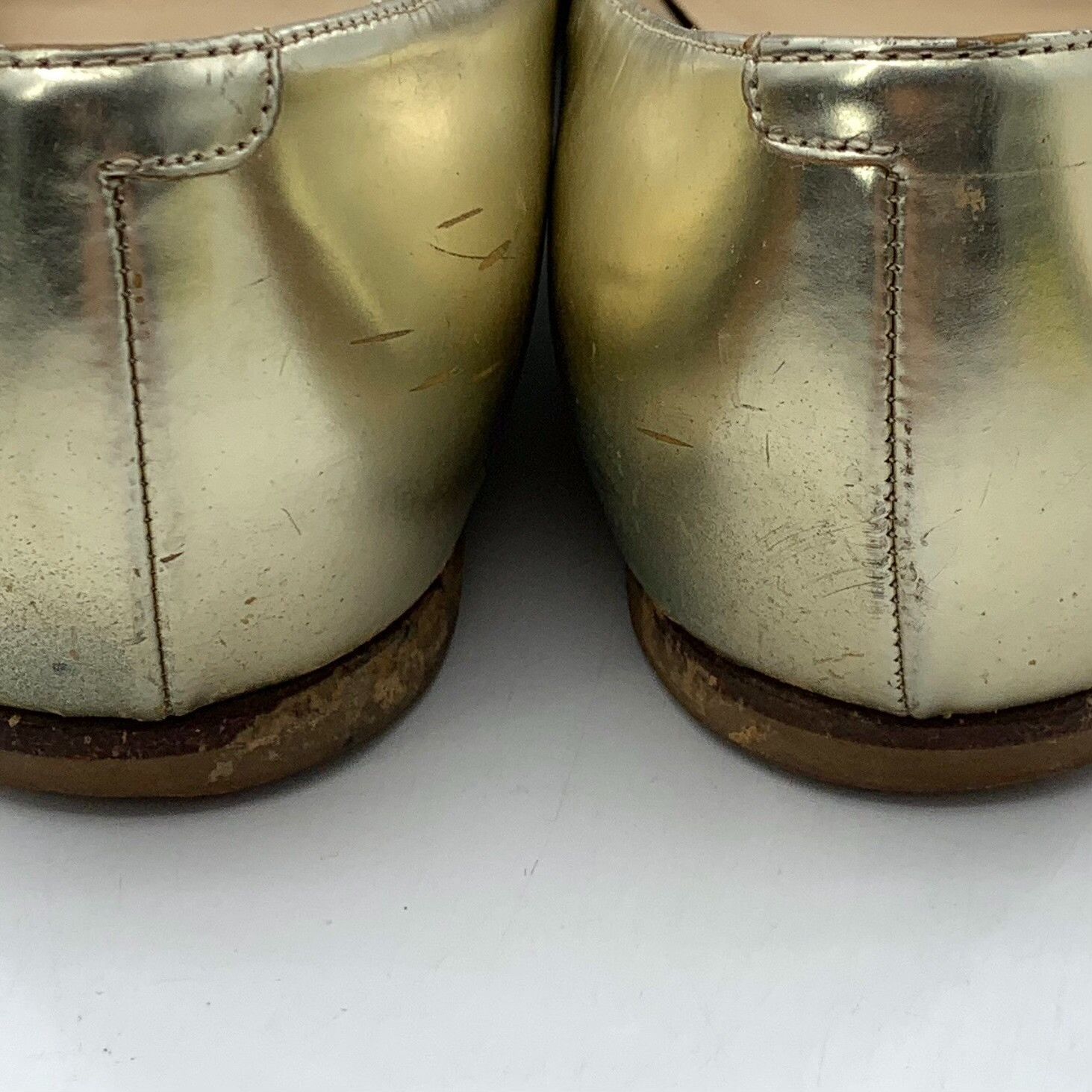 Jimmy Choo Jimmy Choo Metallic Pointed Toe Flats 35.5 Size US 5.5 / IT 35.5 - 9 Thumbnail