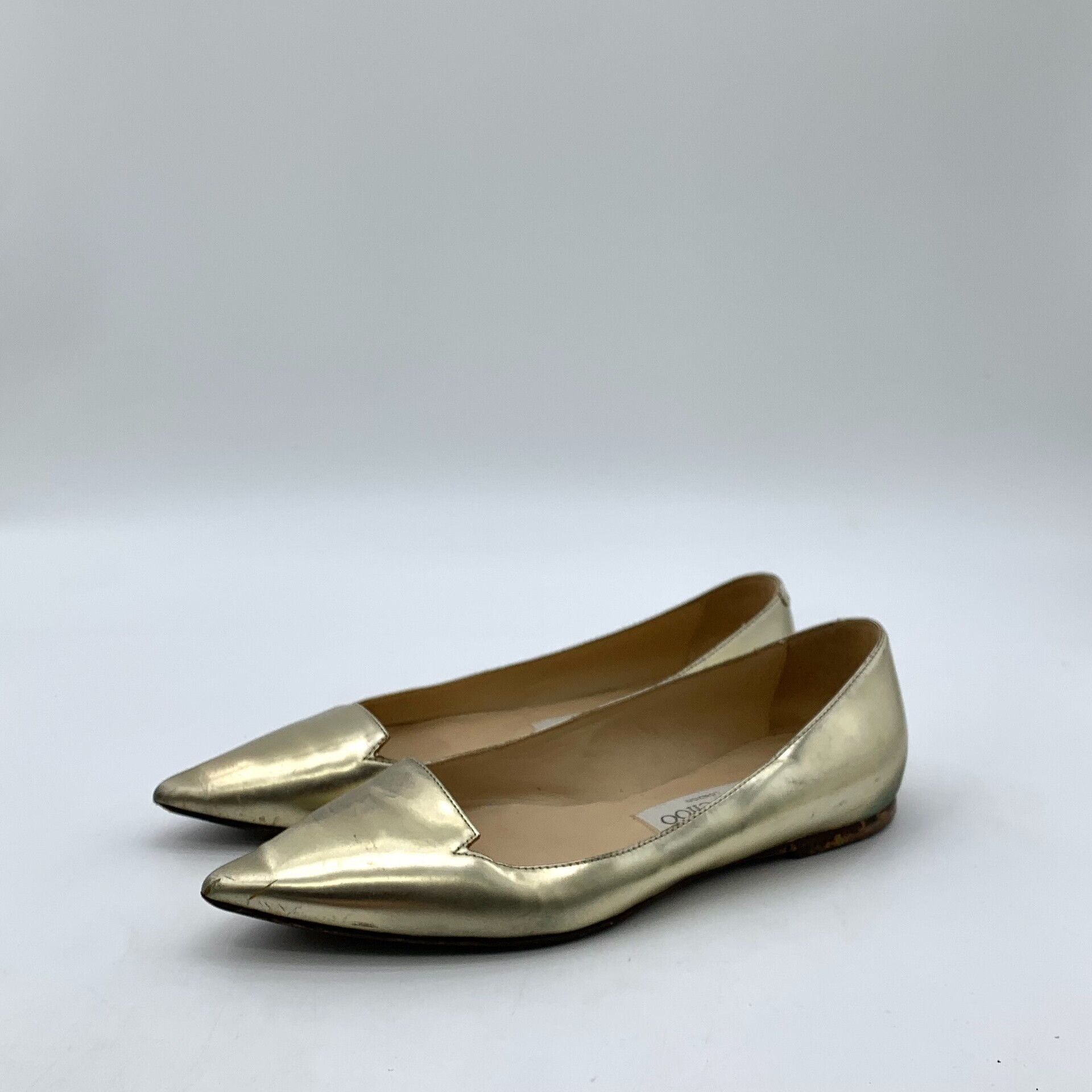 Jimmy Choo Jimmy Choo Metallic Pointed Toe Flats 35.5 Size US 5.5 / IT 35.5 - 2 Thumbnail