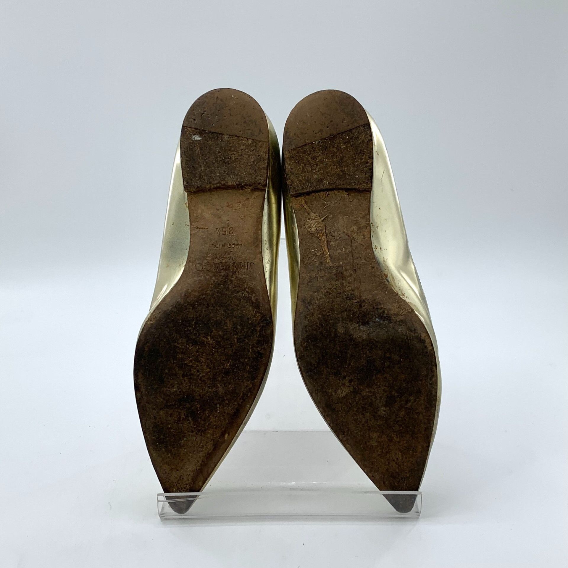 Jimmy Choo Jimmy Choo Metallic Pointed Toe Flats 35.5 Size US 5.5 / IT 35.5 - 6 Thumbnail