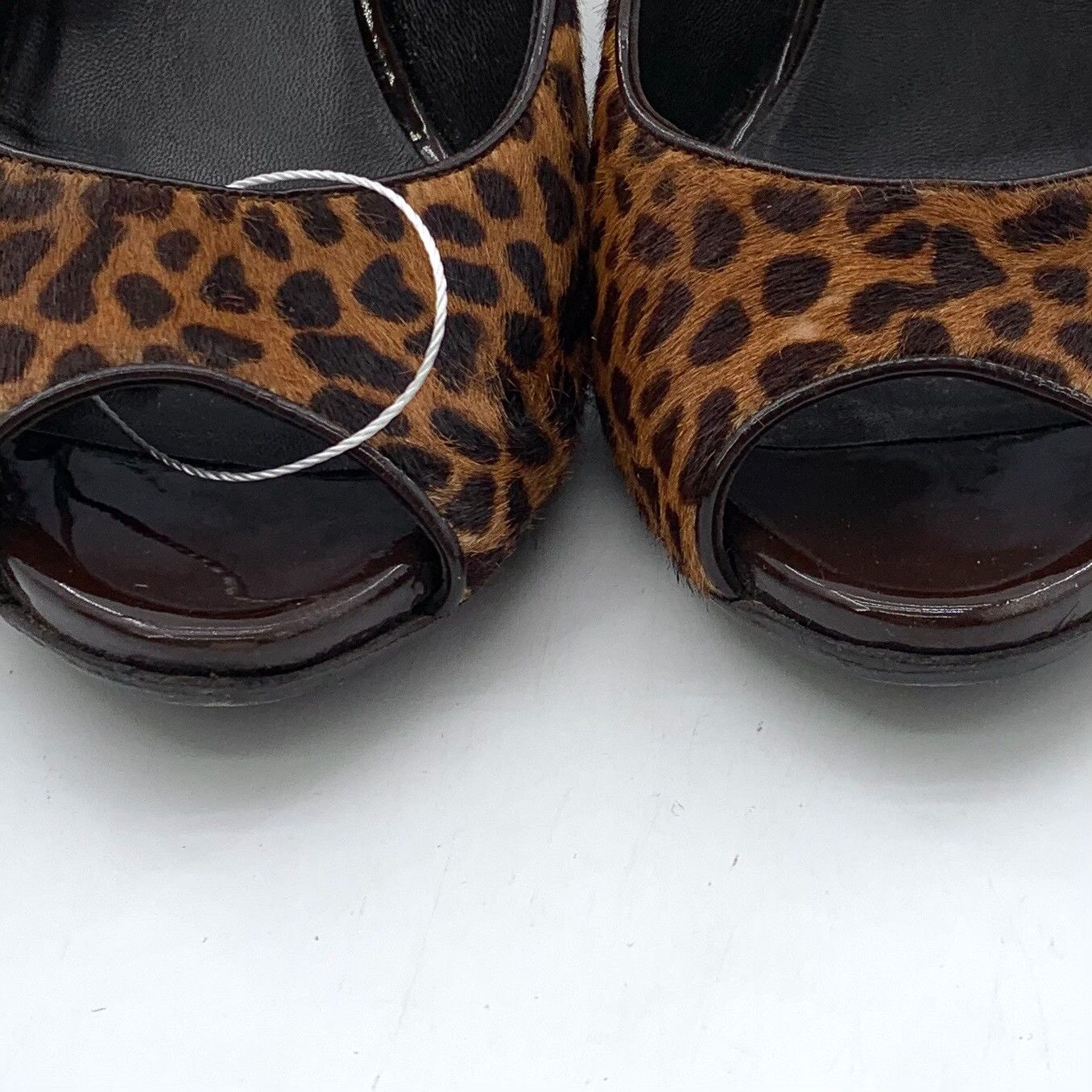 Gucci Gucci Leopard Print Peep Toe Heels 38.5 Size US 8.5 / IT 38.5 - 9 Thumbnail