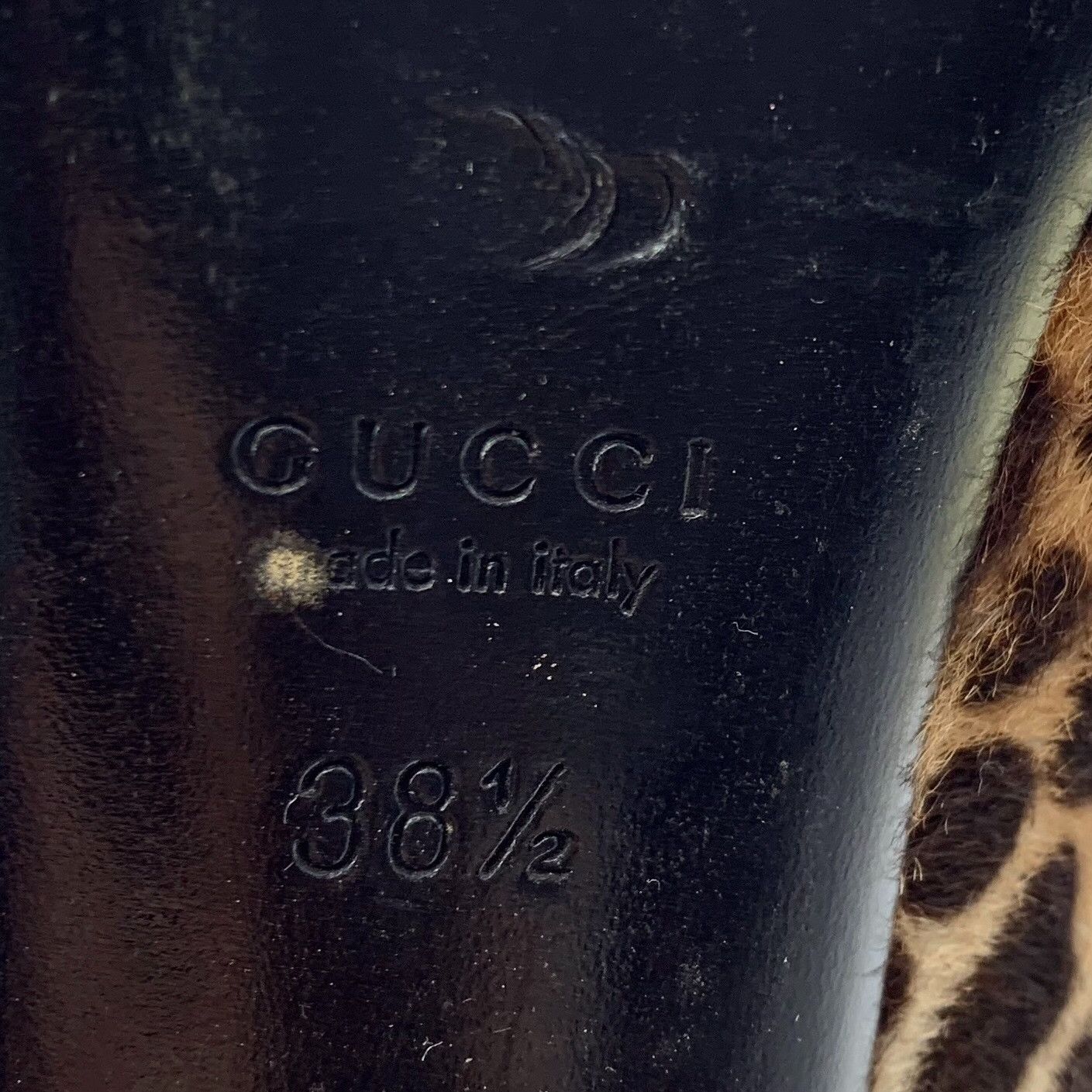 Gucci Gucci Leopard Print Peep Toe Heels 38.5 Size US 8.5 / IT 38.5 - 7 Thumbnail