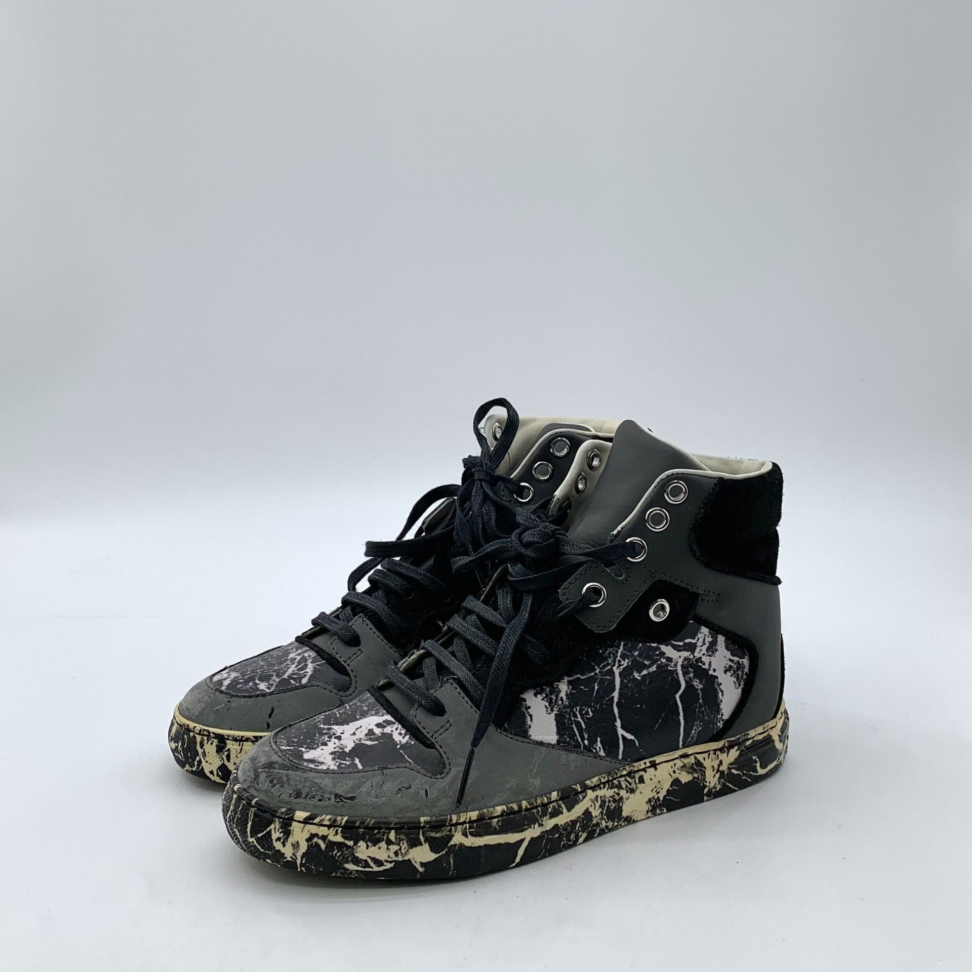 Balenciaga Balenciaga Marble High-Top Sneakers 35 Size US 5 / IT 35 - 2 Thumbnail