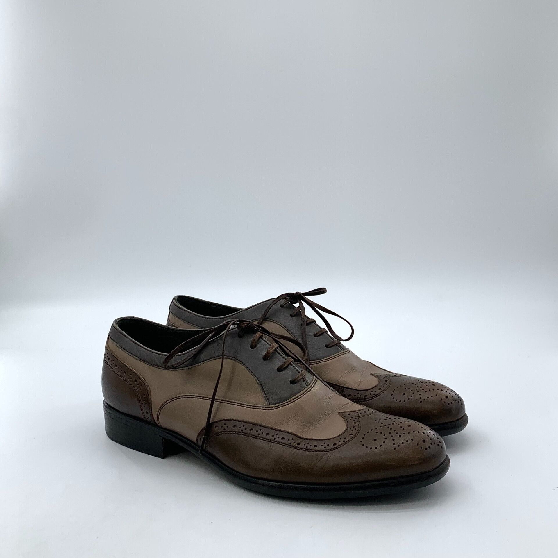 Moreschi Moreschi Two-Tone Wingtip Brogues US 6 Size US 6 / EU 39 - 3 Thumbnail