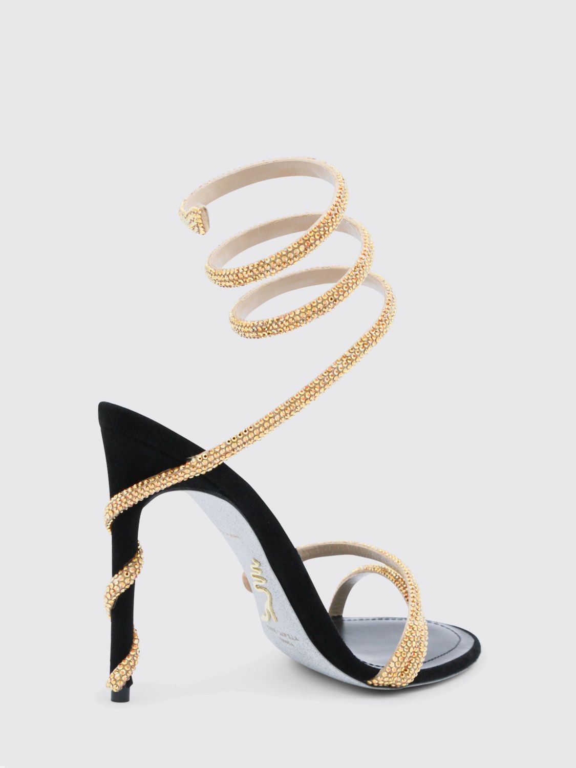 Rene Caovilla Rene Caovilla Heeled Sandal Woman Black Size US 7 / IT 37 - 3 Thumbnail