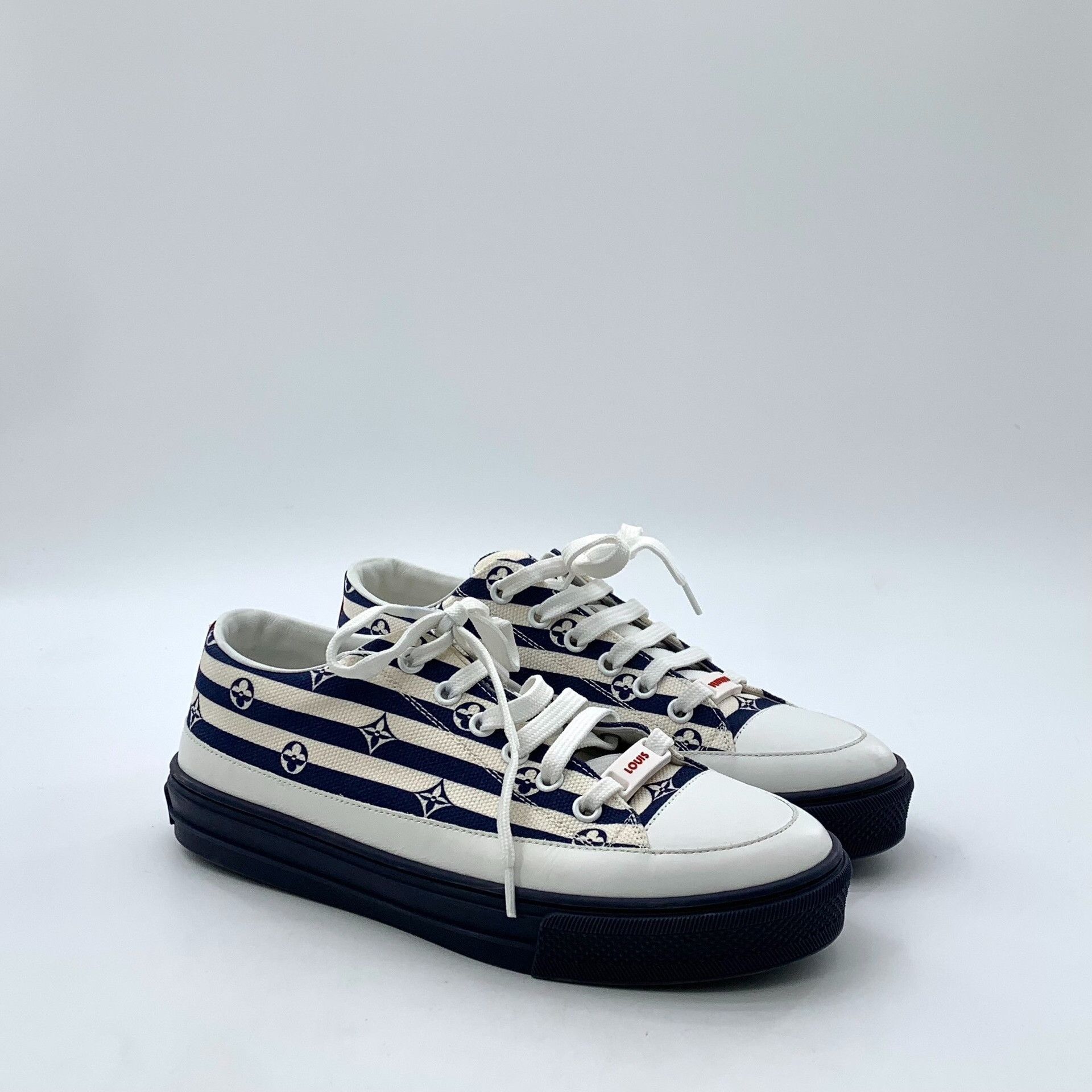 Louis Vuitton Louis Vuitton Monogram Striped Stellar Sneakers 36.5 Size US 6.5 / IT 36.5 - 3 Thumbnail