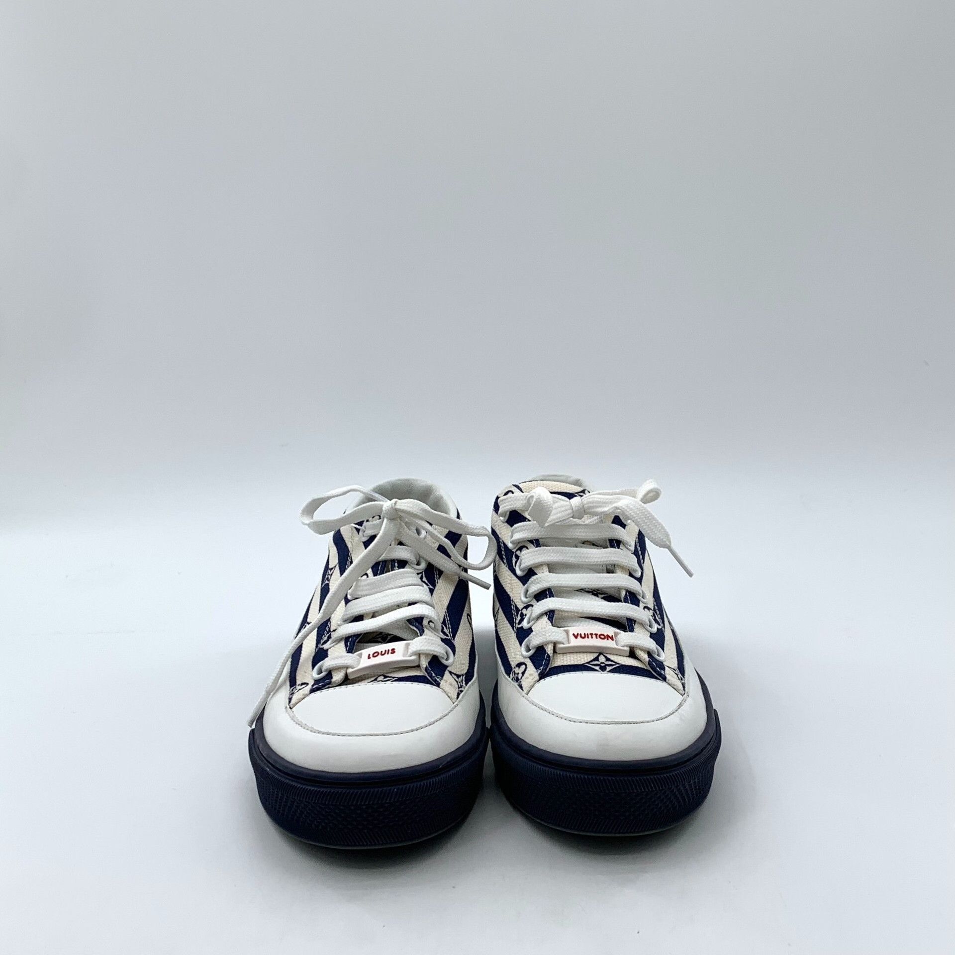 Louis Vuitton Louis Vuitton Monogram Striped Stellar Sneakers 36.5 Size US 6.5 / IT 36.5 - 4 Thumbnail