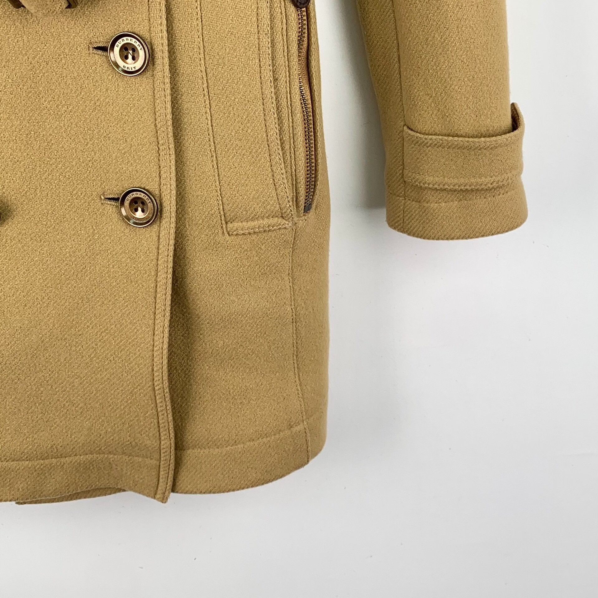Burberry Burberry Brit Wool Cashmere Double Breasted Coat US 2 Size XS / US 0-2 / IT 36-38 - 5 Thumbnail