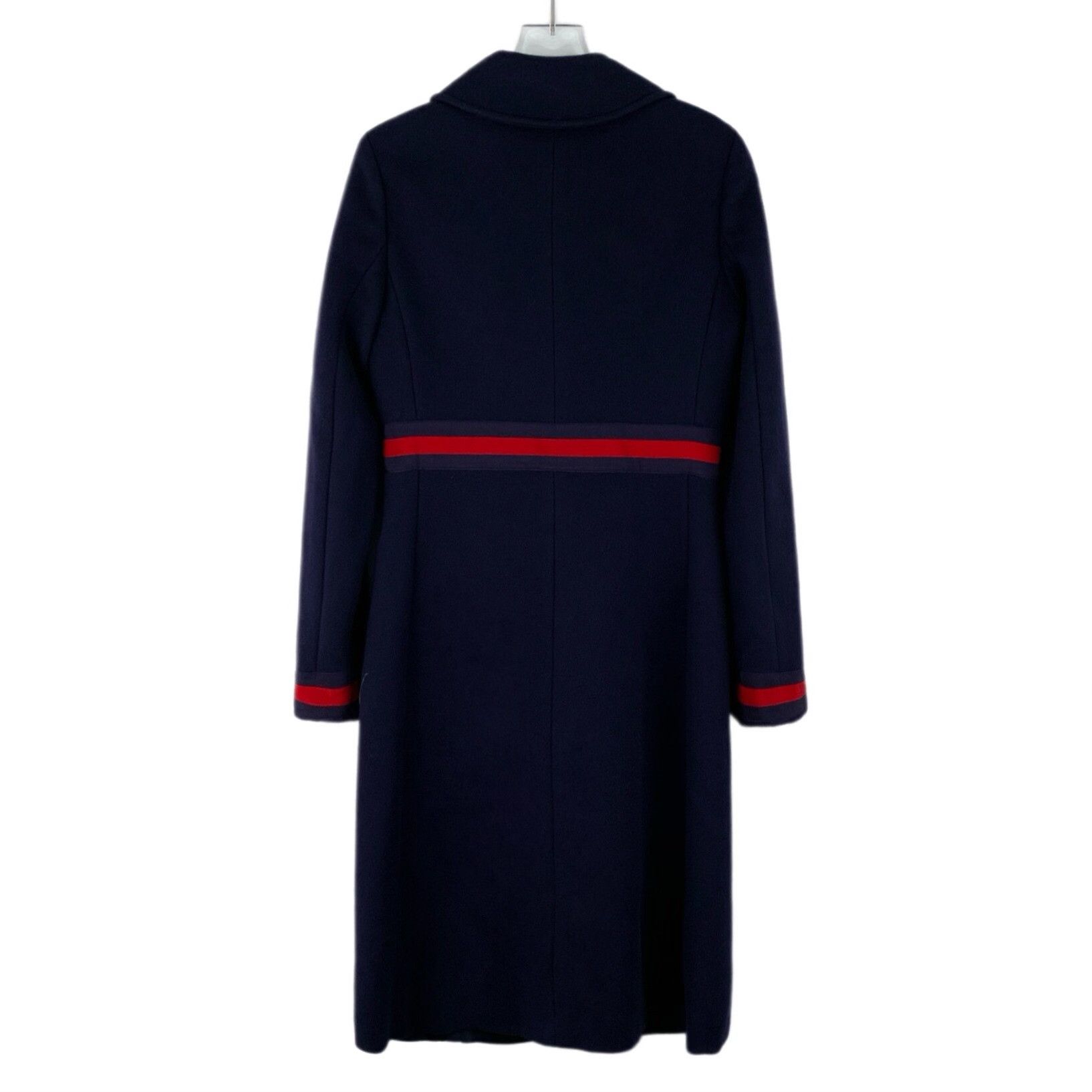 Gucci Gucci Crystal Bow Stripe Wool Coat IT 38 Size XS / US 0-2 / IT 36-38 - 3 Thumbnail