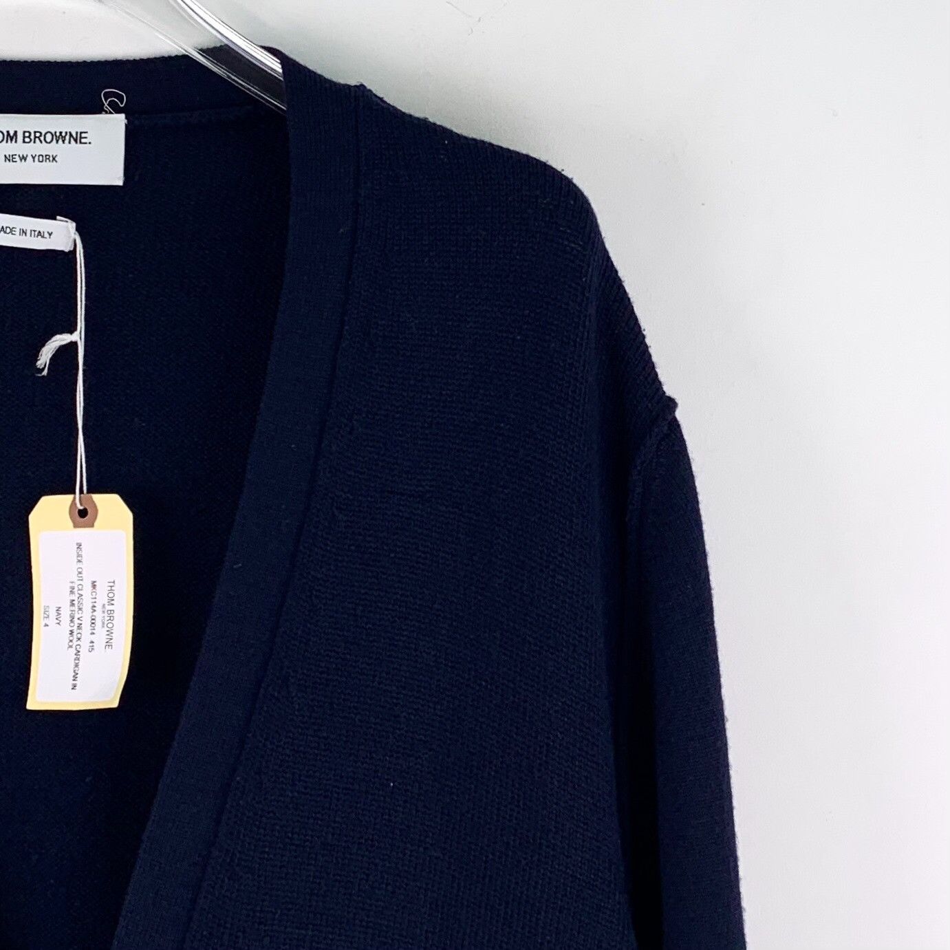 Thom Browne Thom Browne Wool V-Neck Cardigan Size 4 Size US XL / EU 56 / 4 - 4 Thumbnail