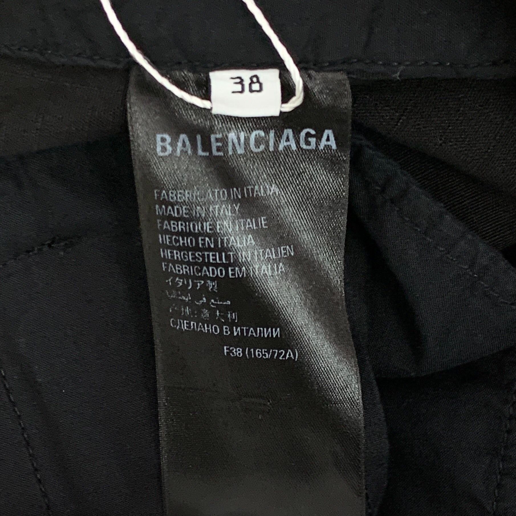 Balenciaga Balenciaga Black Cotton Cargo Mini Skirt FR 38 Size 27" / US 4 / IT 40 - 8 Thumbnail
