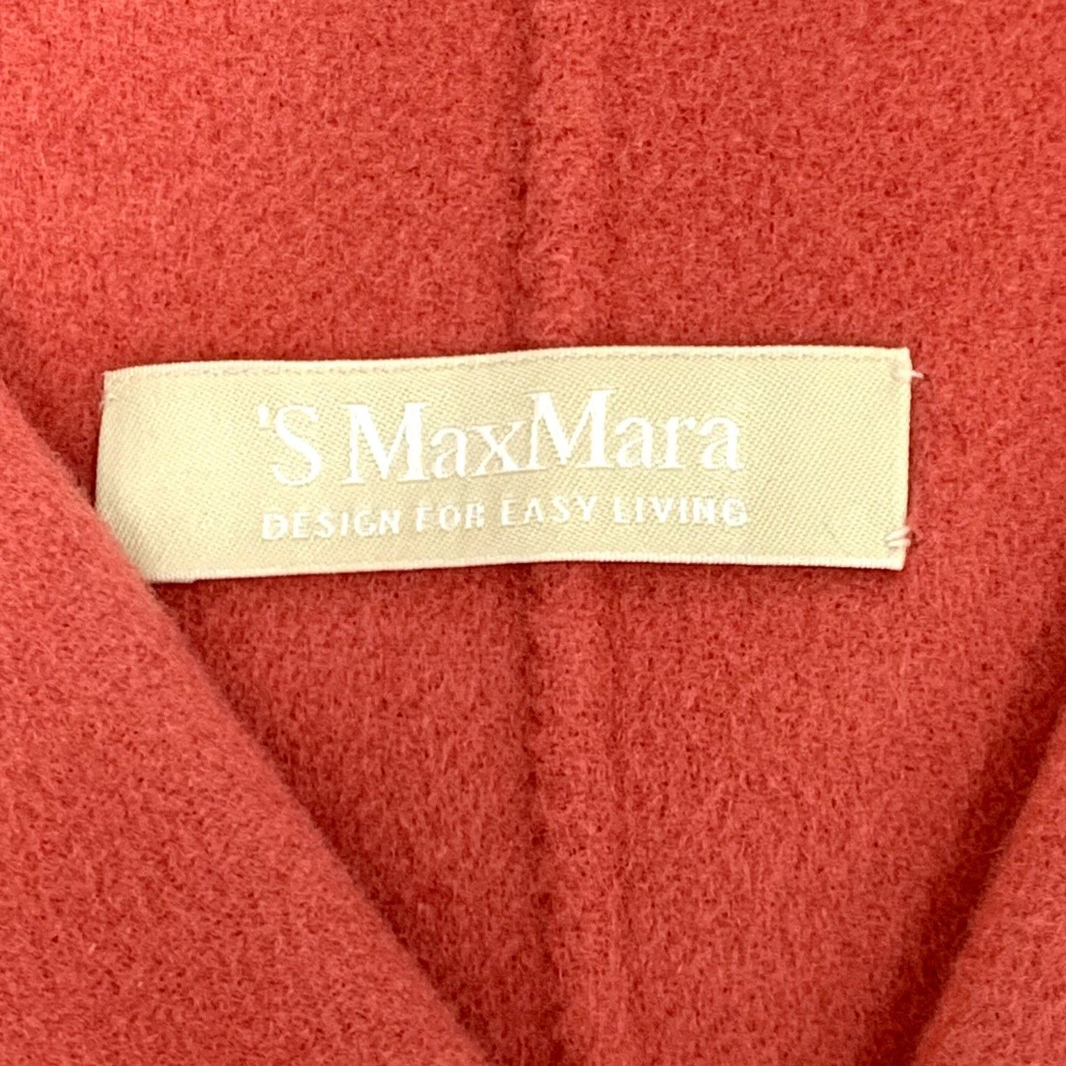 Max Mara 'S MaxMara Red Virgin Wool Coat IT 40 Size S / US 4 / IT 40 - 6 Thumbnail