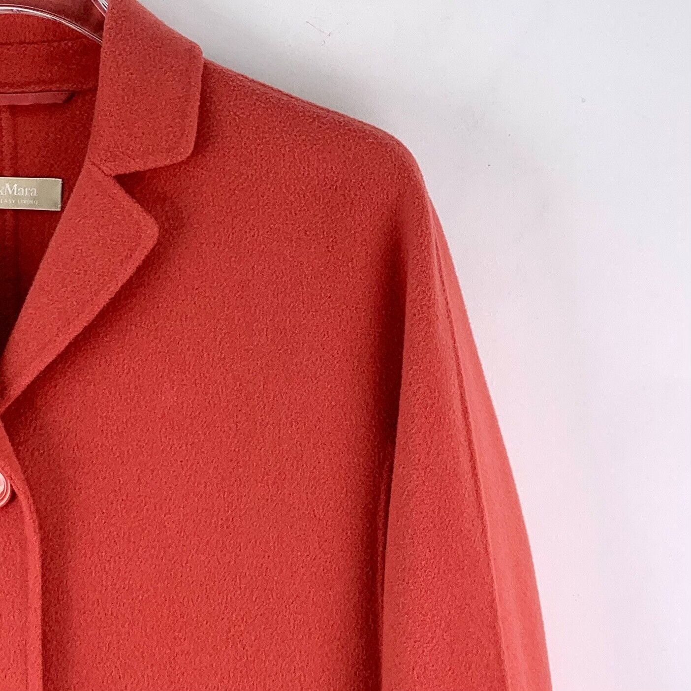 Max Mara 'S MaxMara Red Virgin Wool Coat IT 40 Size S / US 4 / IT 40 - 4 Thumbnail