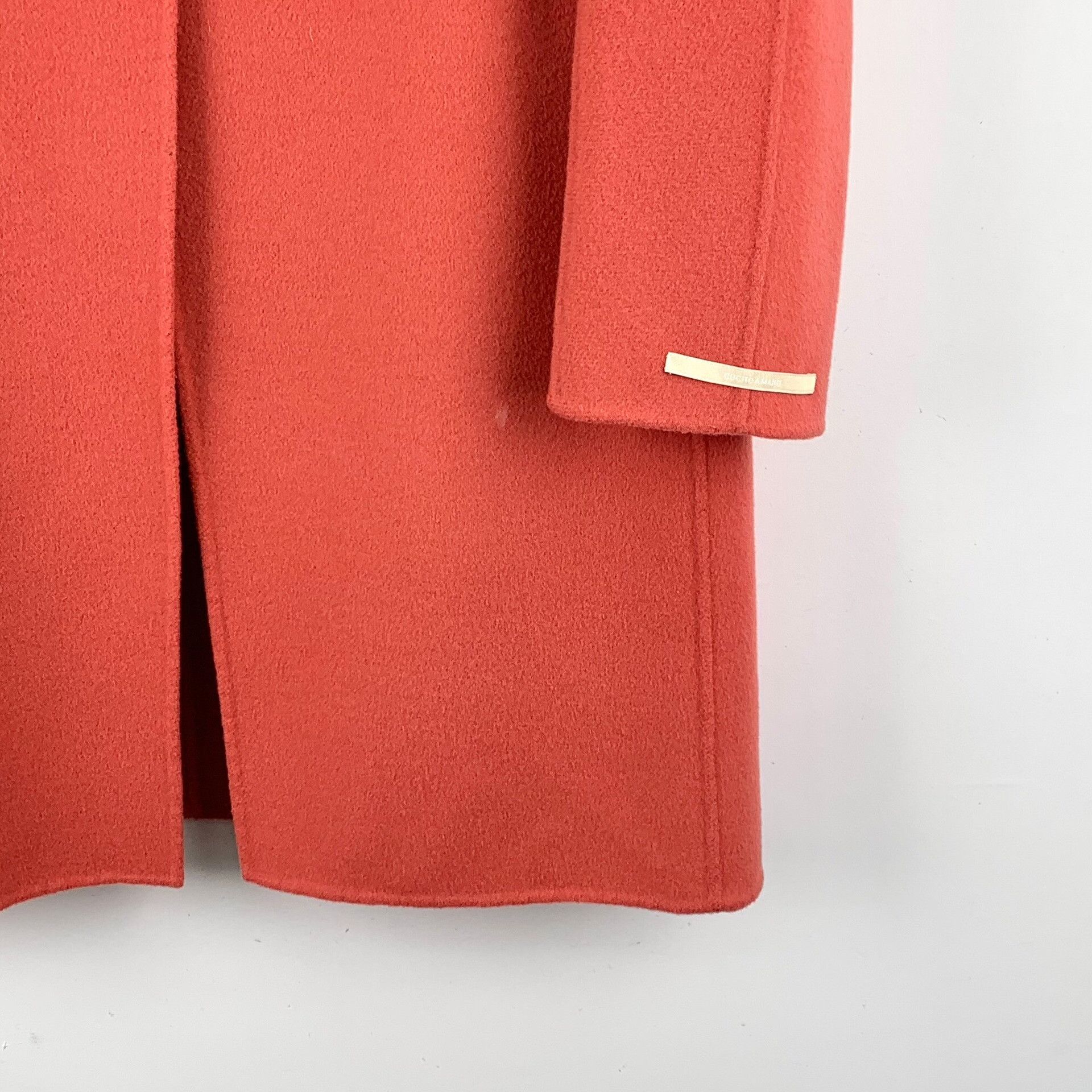 Max Mara 'S MaxMara Red Virgin Wool Coat IT 40 Size S / US 4 / IT 40 - 5 Thumbnail