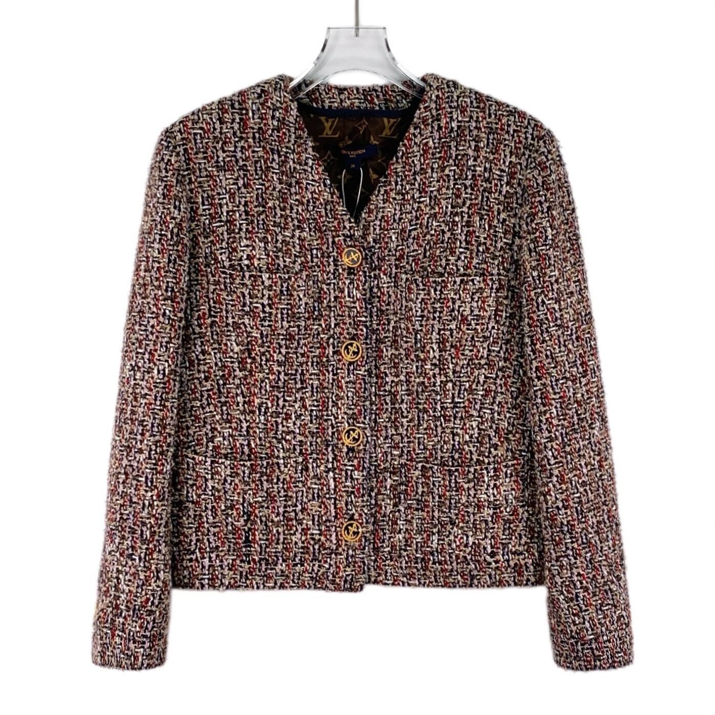 Louis Vuitton Louis Vuitton Tweed Monogram Lining Jacket 36 Size XS / US 0-2 / IT 36-38 - 2 Thumbnail