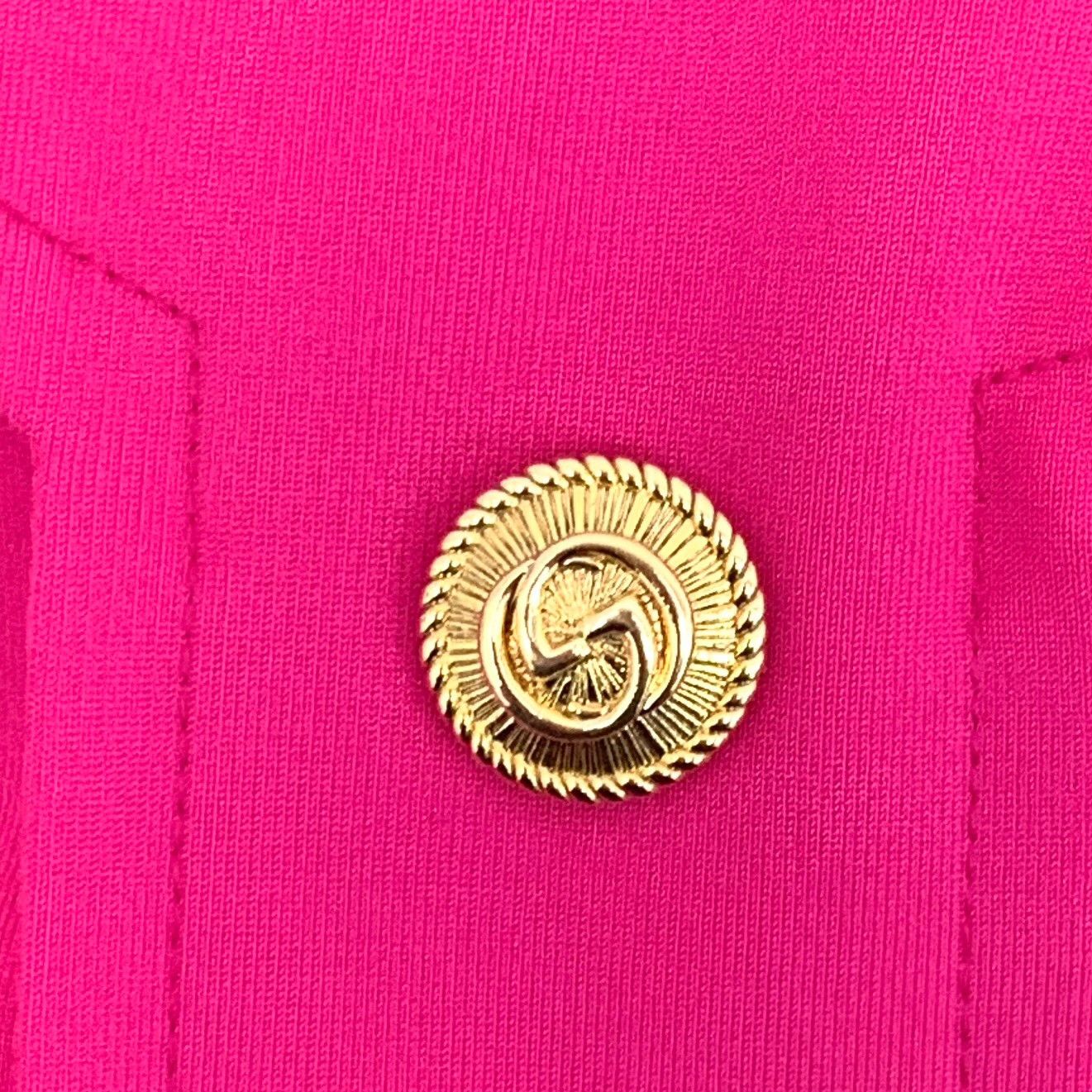 Gucci Gucci Pink Gold Button Mini Dress XS Size XS / US 0-2 / IT 36-38 - 6 Thumbnail