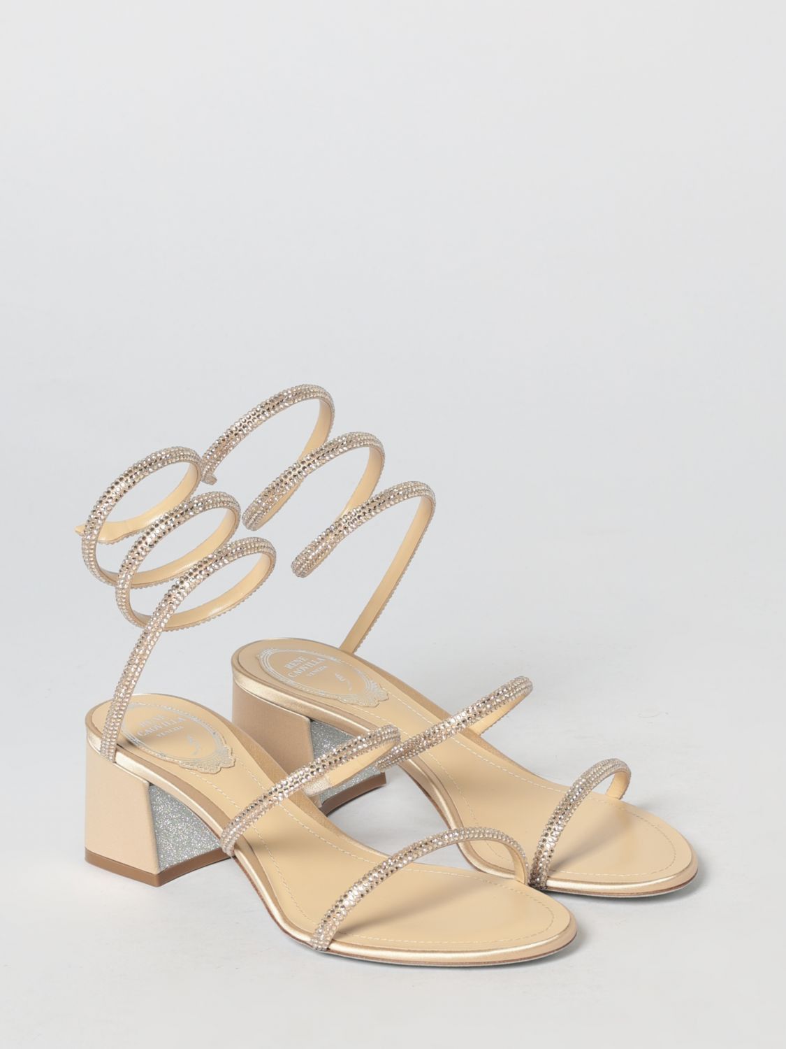 Rene Caovilla Rene Caovilla Heeled Sandal Woman Beige Size US 6 / IT 36 - 2 Thumbnail